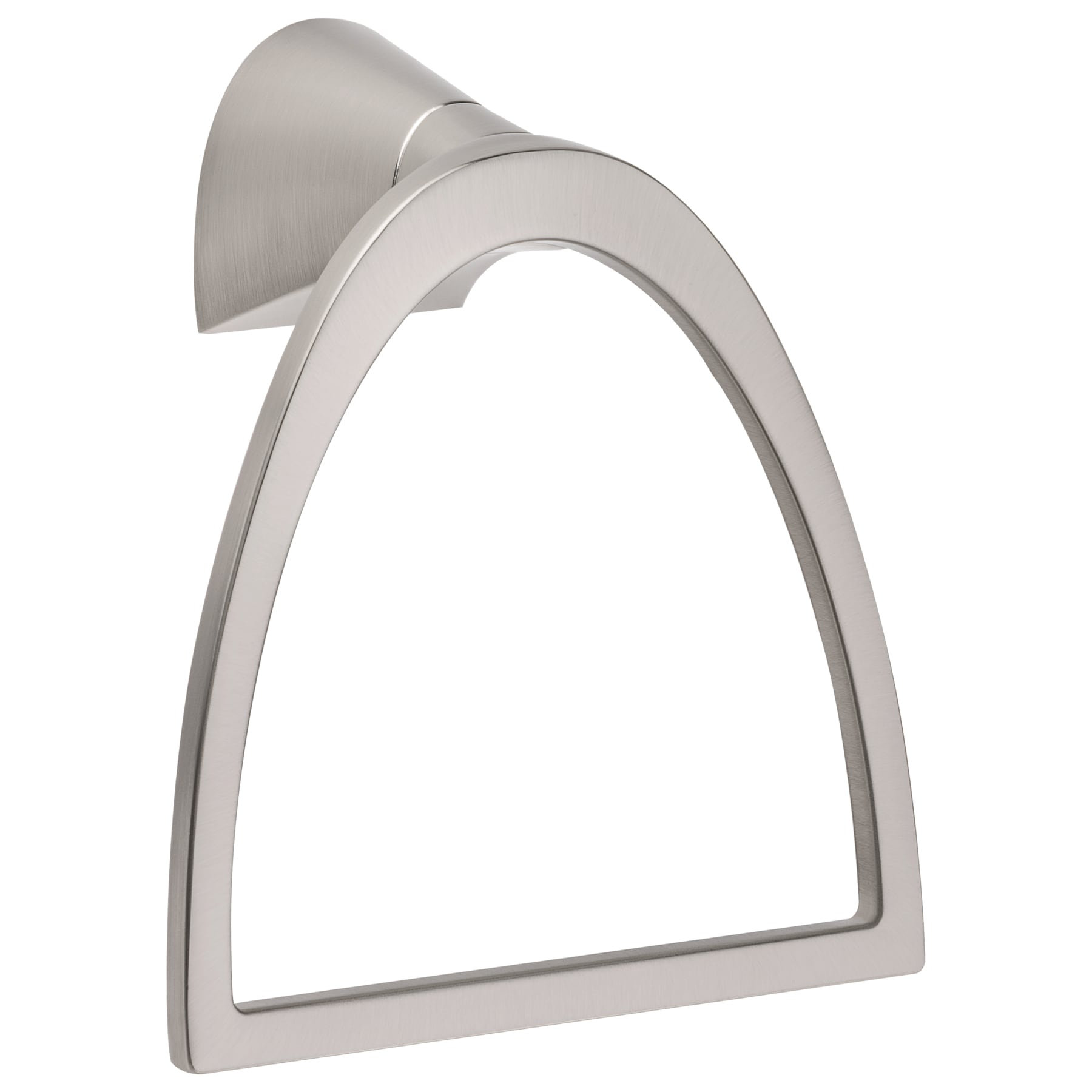 Pfister Karci Towel Ring, Hand Towel Holder for Bathroom, Wall-Mounted, Screw-In, Spot Defense Brushed Nickel Finish, BRBKA0GS