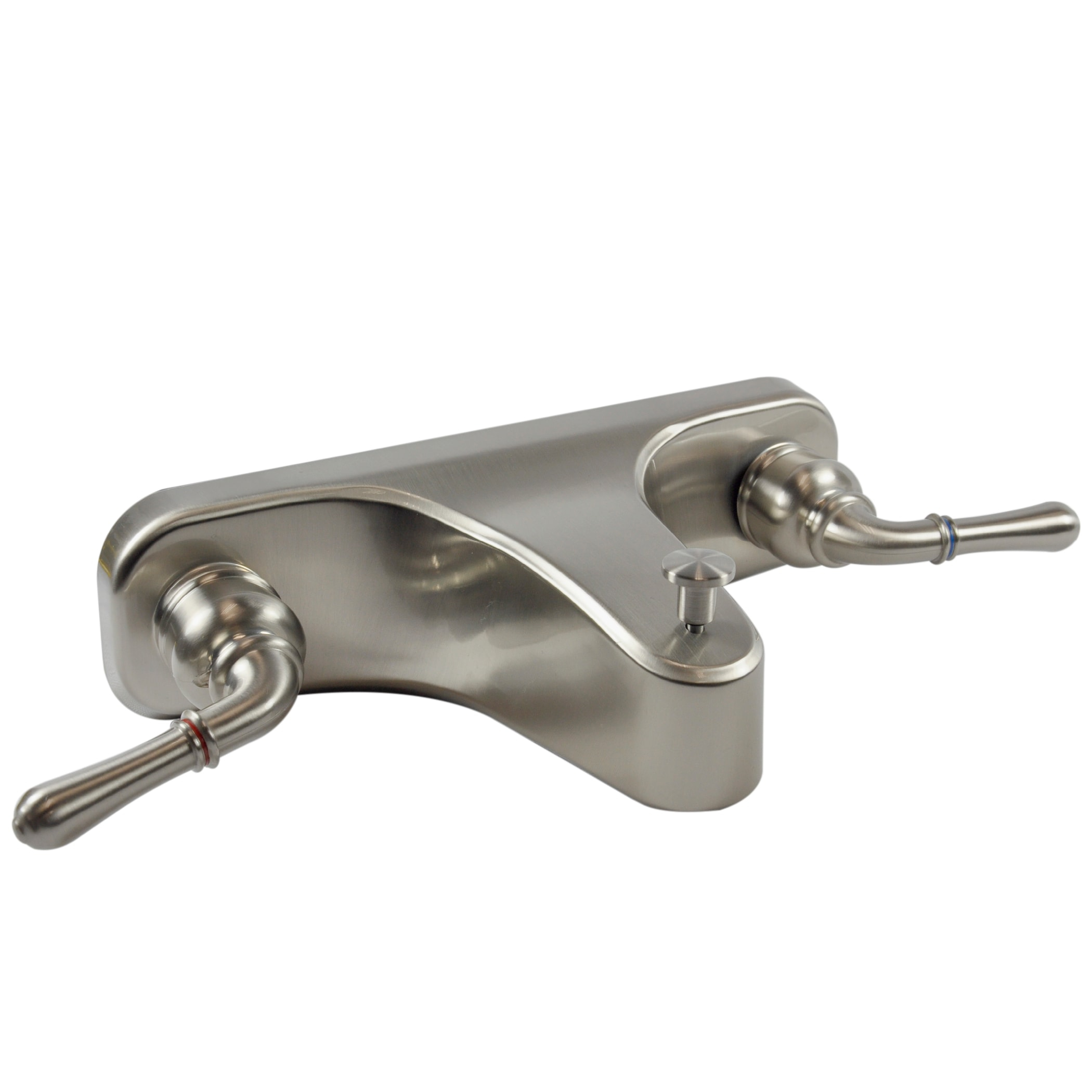 DANCO Lever-Style Mobile Home Center-Set Tub/Shower Faucet, Brushed Nickel, 8-Inches (10883X)