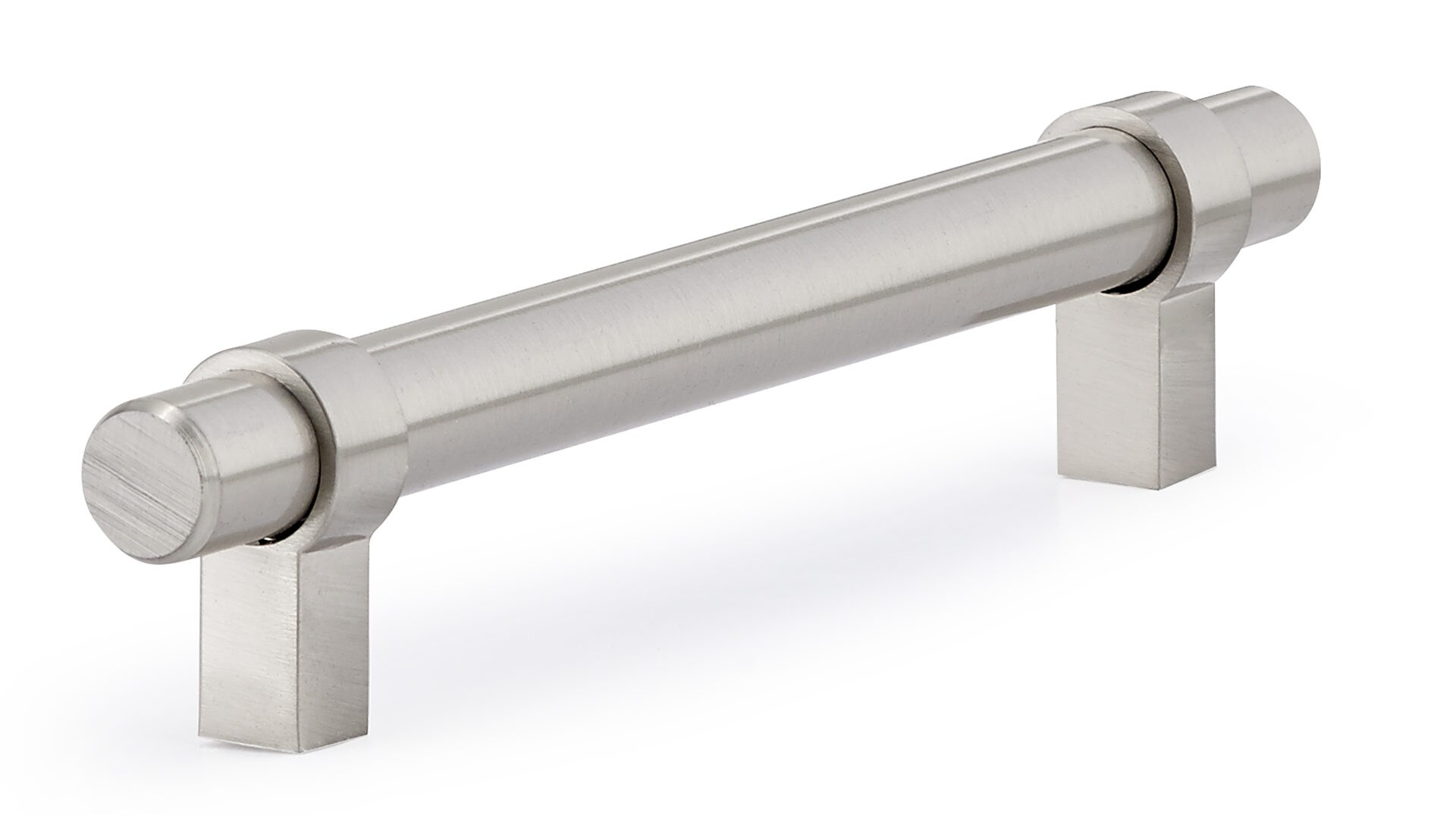 Richelieu Hardware BP5016128195 Contemporary Metal Pull ,5 ', Brushed Nickel