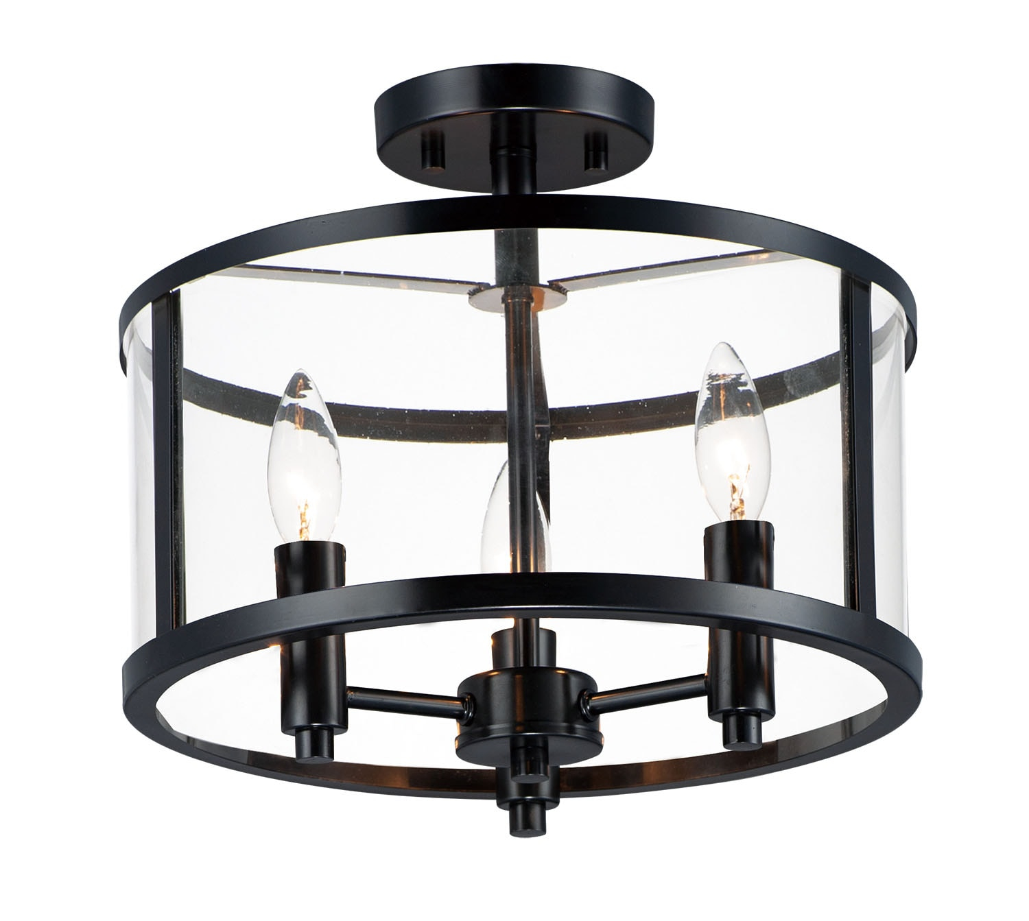 Maxim Lighting - Three Light Semi Flush Mount - Sentinel - Three Light