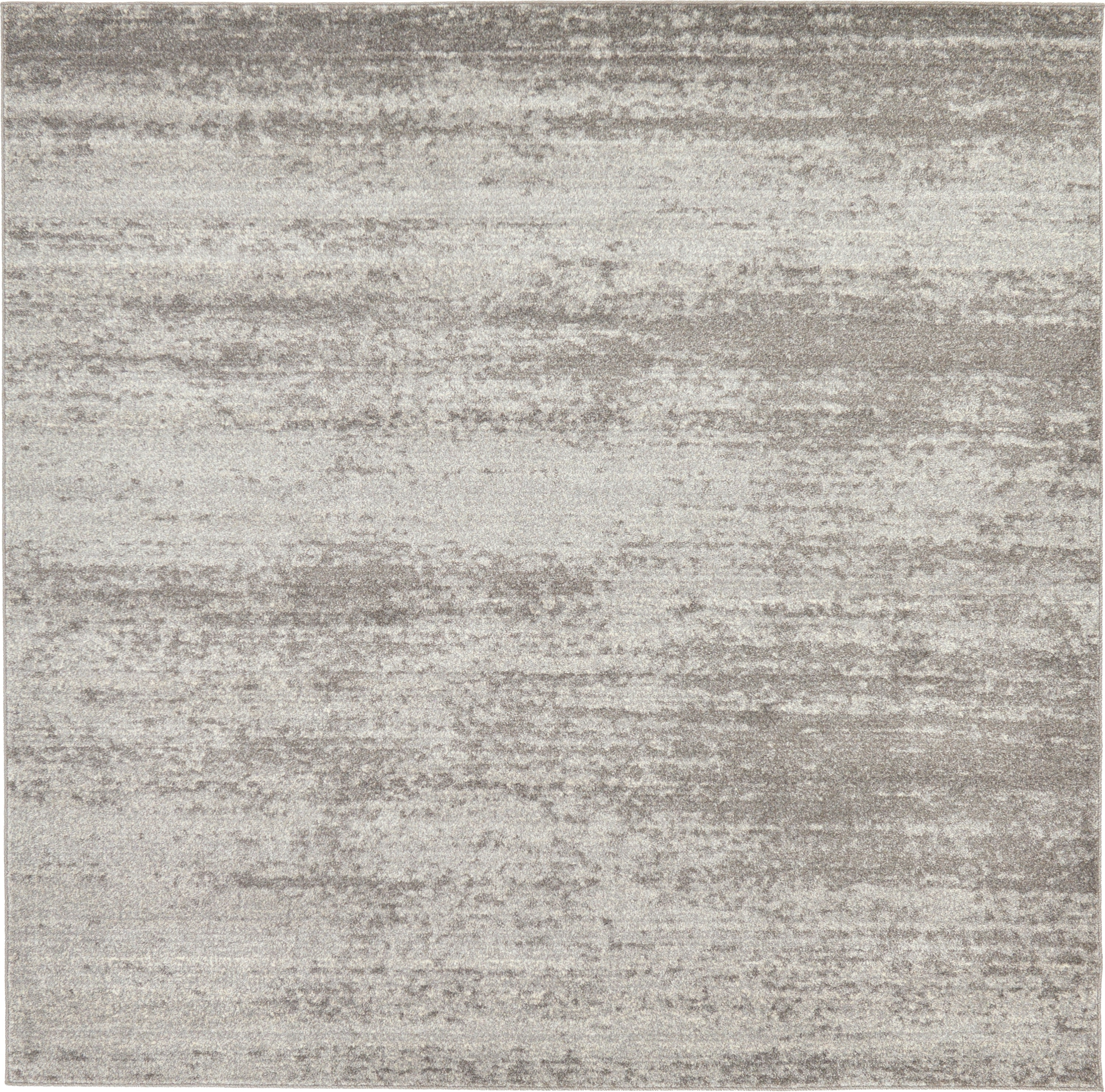 Unique Loom Del Mar Collection Area Rug - Lucille (7' 10" Square, Gray/ Ivory)