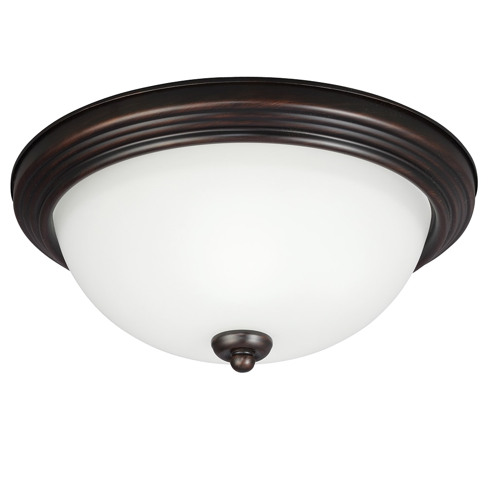 Bronze AlumaBowl 13'' LED Flush Mount Ceiling Light