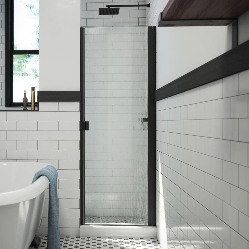 RD 24" W x 66" H Hinged Semi-Frameless Shower Door