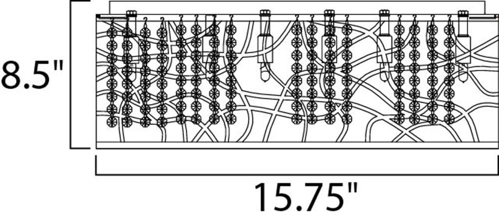 ET2 Lighting - LED Flush Mount - Inca-20.3W 7 LED Flush Mount in Contemporary