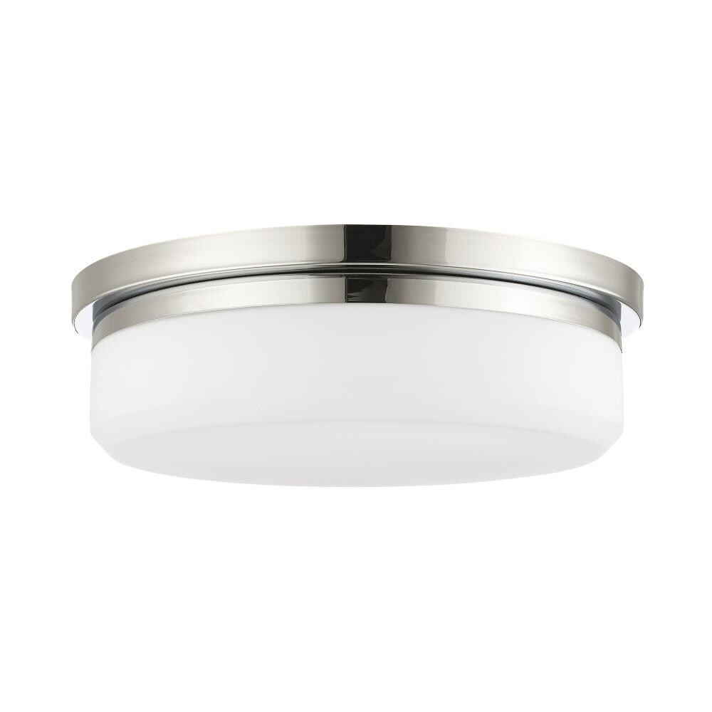 Livex Lighting 7393 15.5" Wide Flush Mount Ceiling Fixture / Wall Sconce - Chrome
