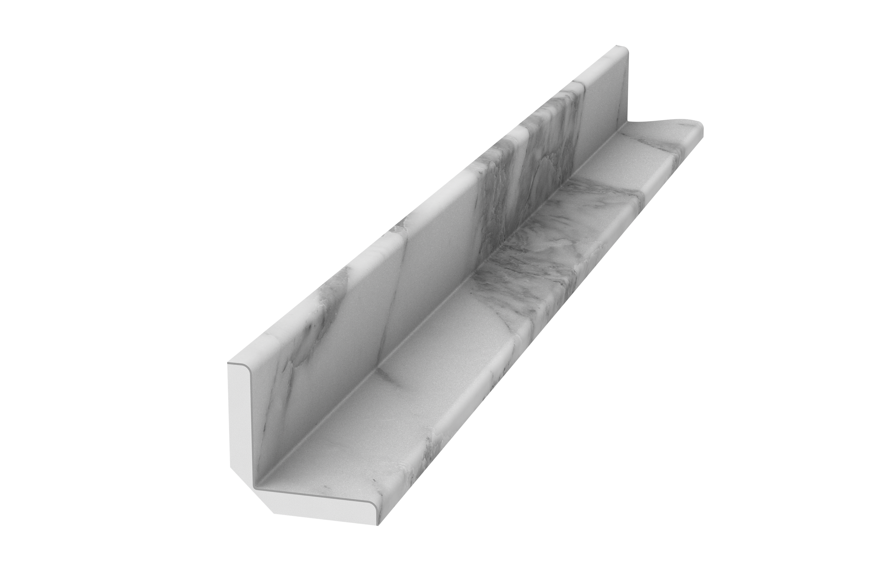 FlexStone 95'' L x 1.5'' W Tile Trim