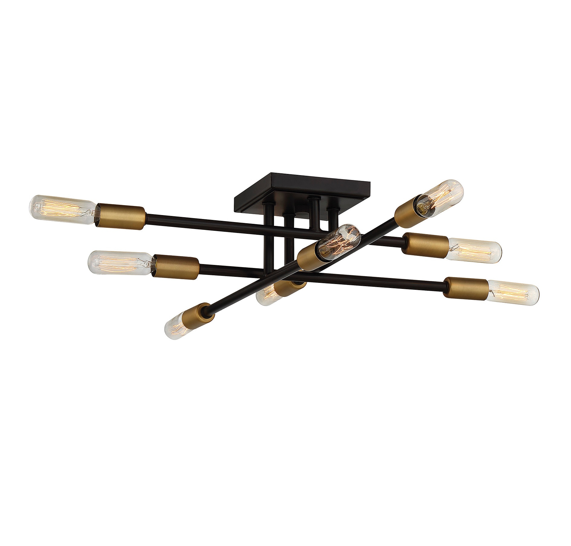 Savoy House Lyrique 8 - Light Semi-Flush Mount in  Bronze/Brass
