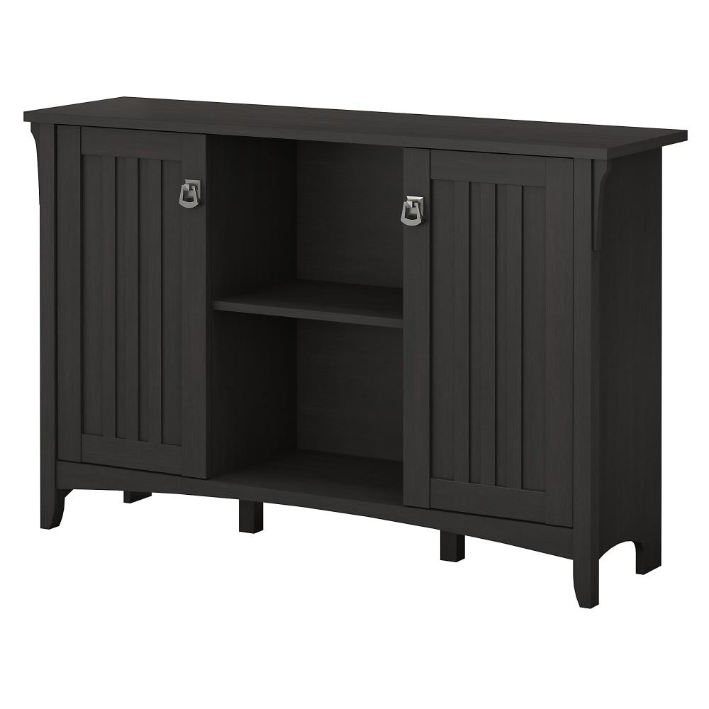 Bush Furniture Salinas Accent Storage Cabinet with Doors, Vintage Black