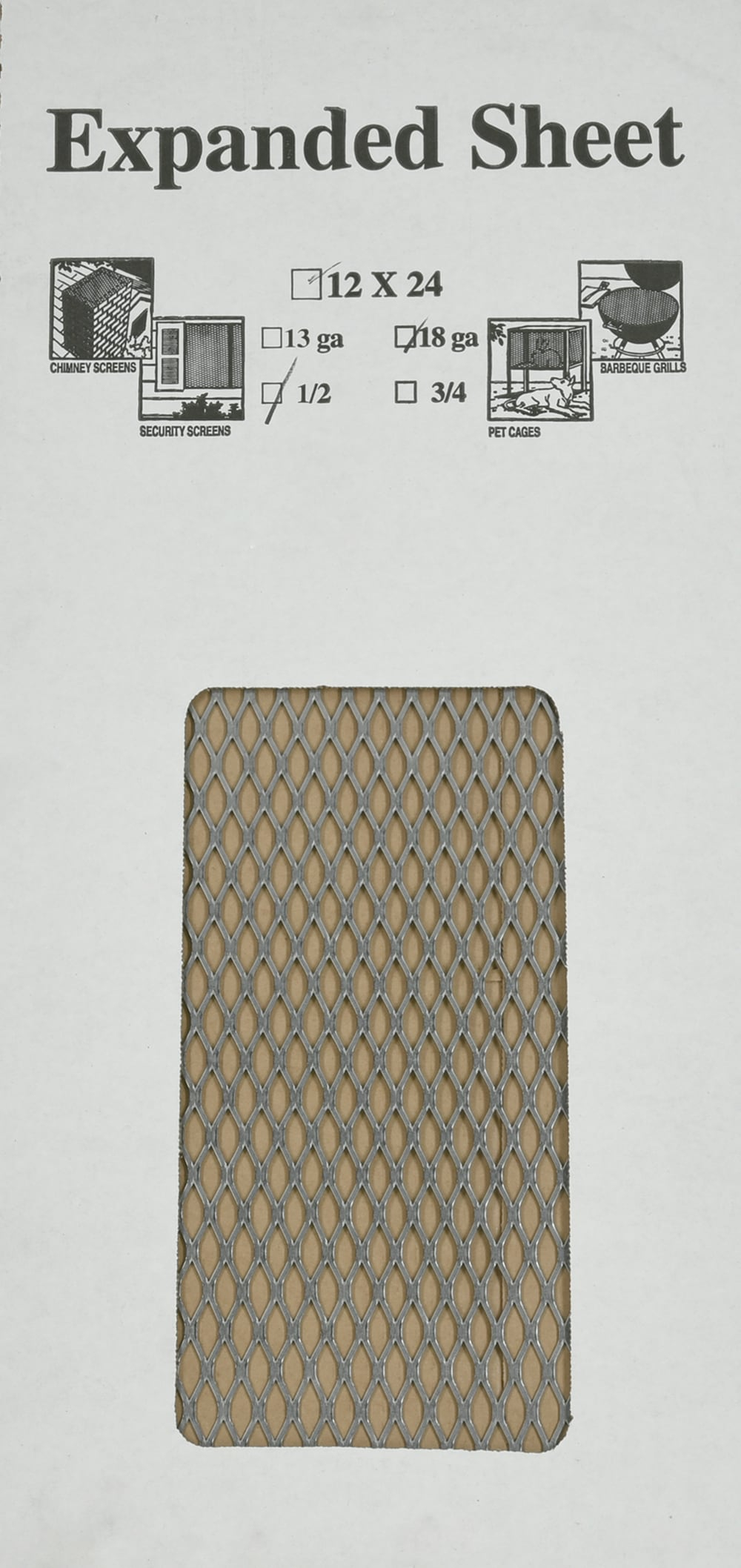 Boltmaster  12 in. Uncoated  Steel  Expanded Sheet