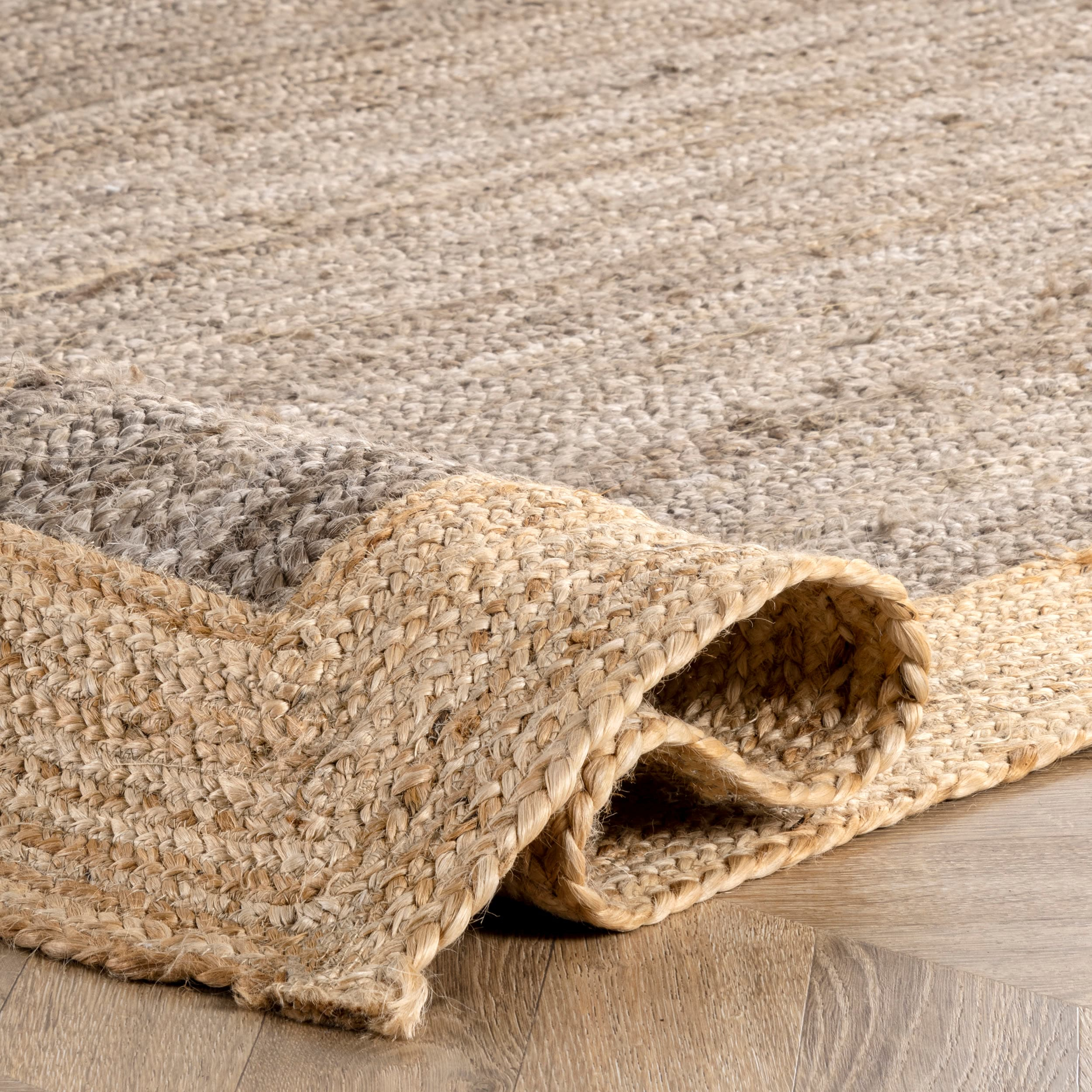 nuLOOM Eleonora Casual Jute Area Rug, 4' x 6', Eleonora Grey