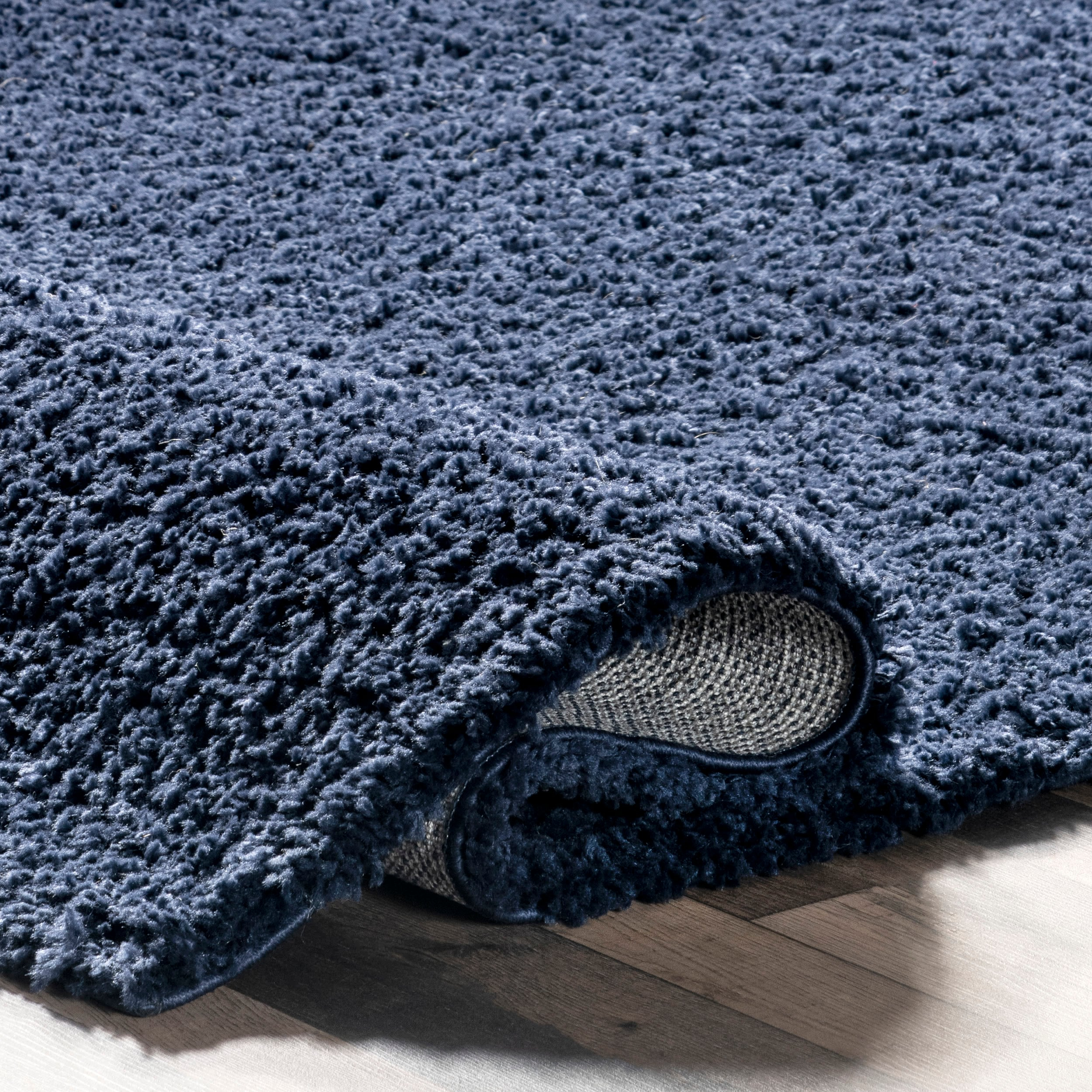 Marleen Plush Shag Navy 12 ft. x 15 ft. Area Rug