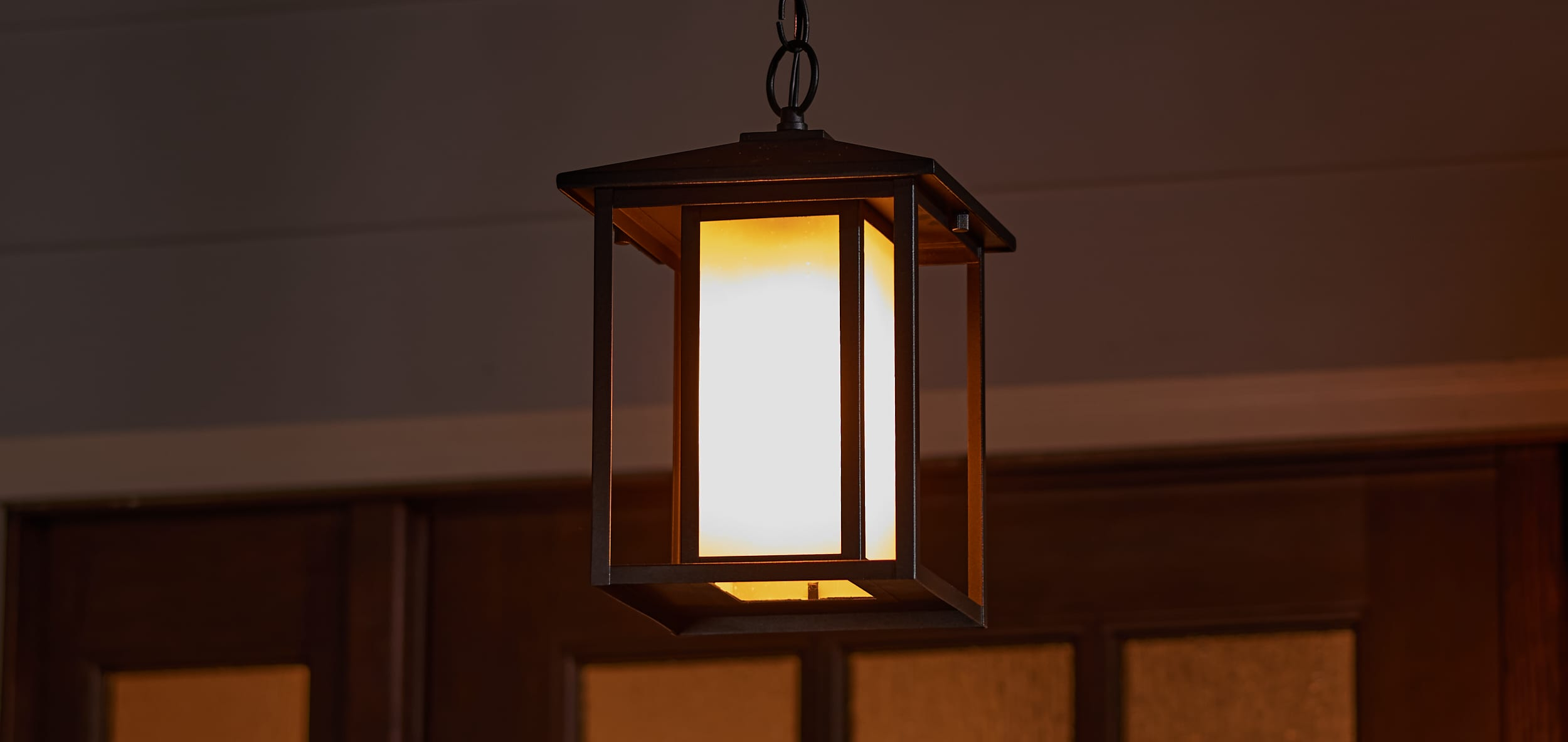 WAGEE Generation 69029-12 Transitional One Light Outdoor Pendant from Seagull-Hunnington Collection in Black Finish, 9.00 inches, 9 inch