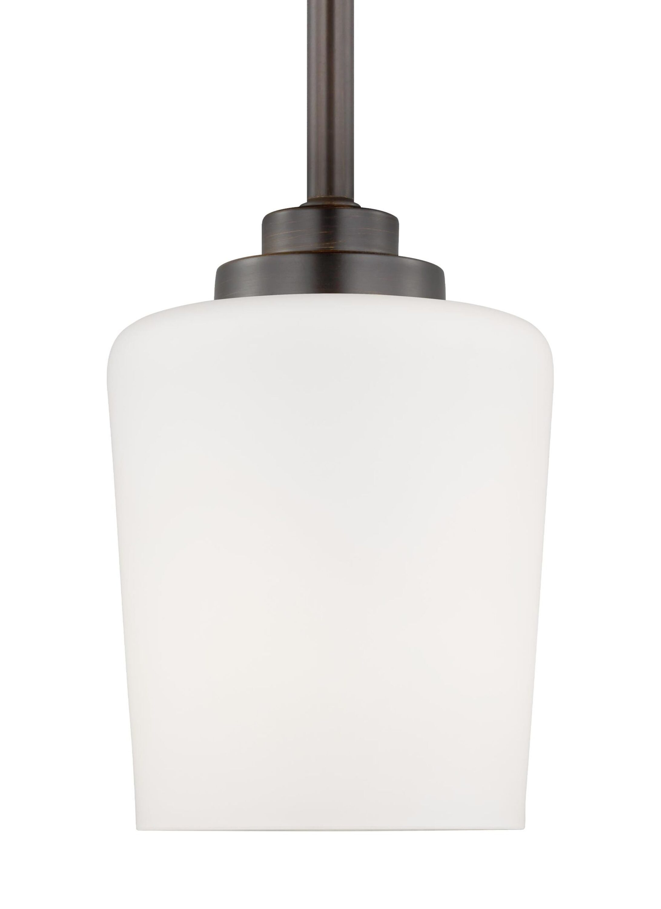 Windom Etched Opal Mini-Pendant in Bronze with Energy Star