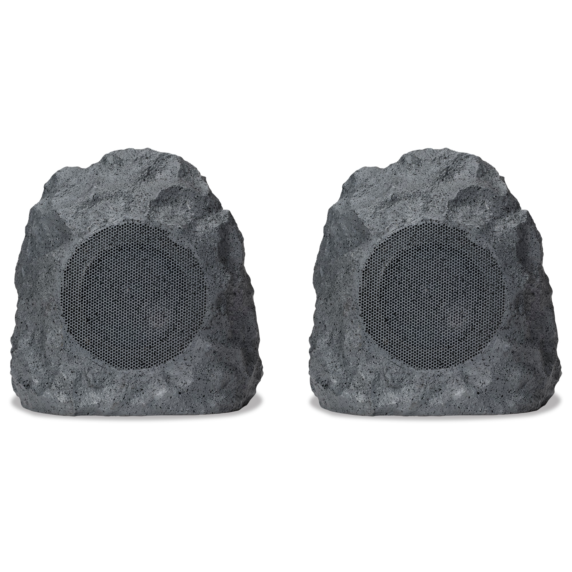 iLive ISBW422G Outdoor Bluetooth 20 Watts Power Rock Speakers with 2 USB charging cable, Gray