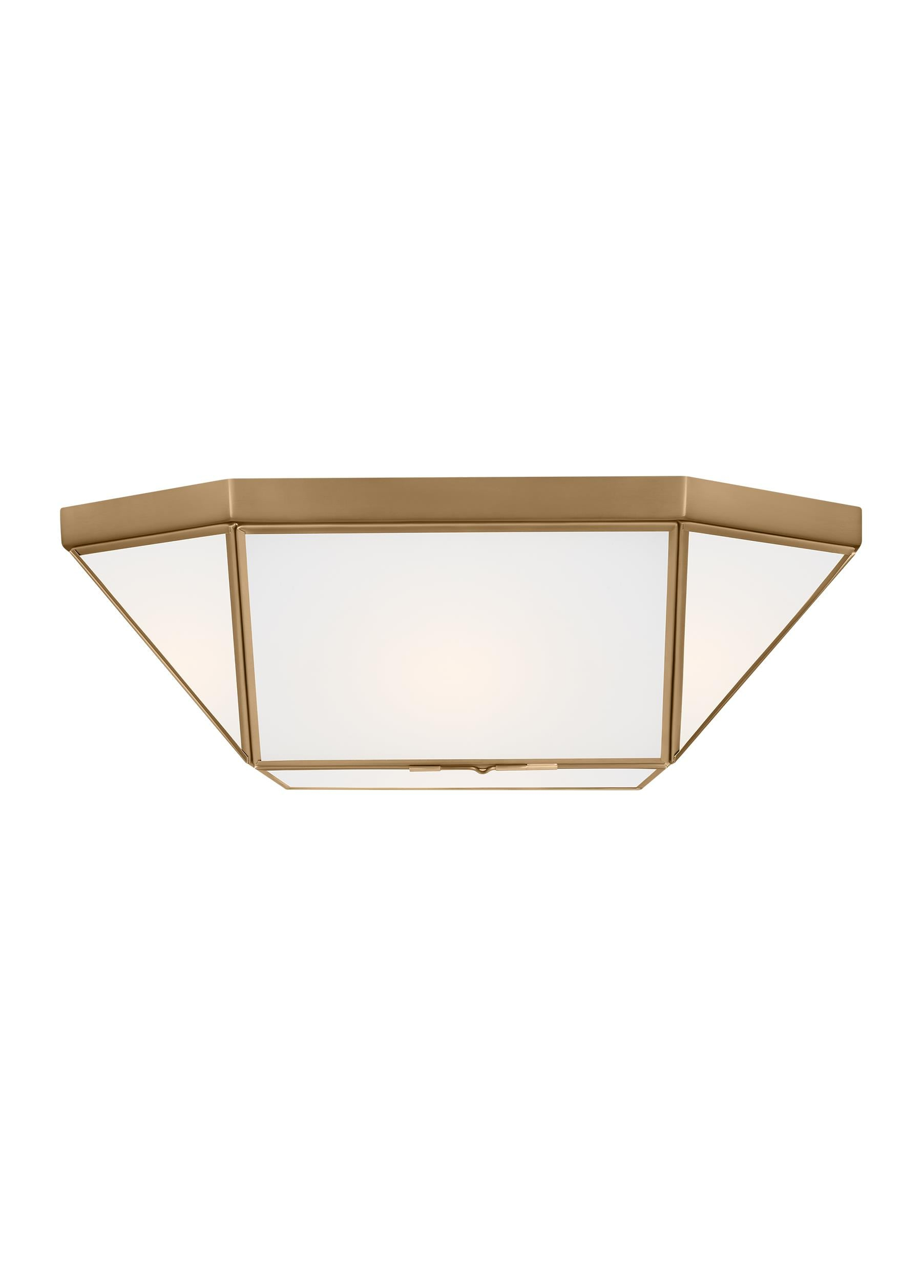 Morrison Satin Brass 15.5" LED Indoor/Outdoor Flush Mount