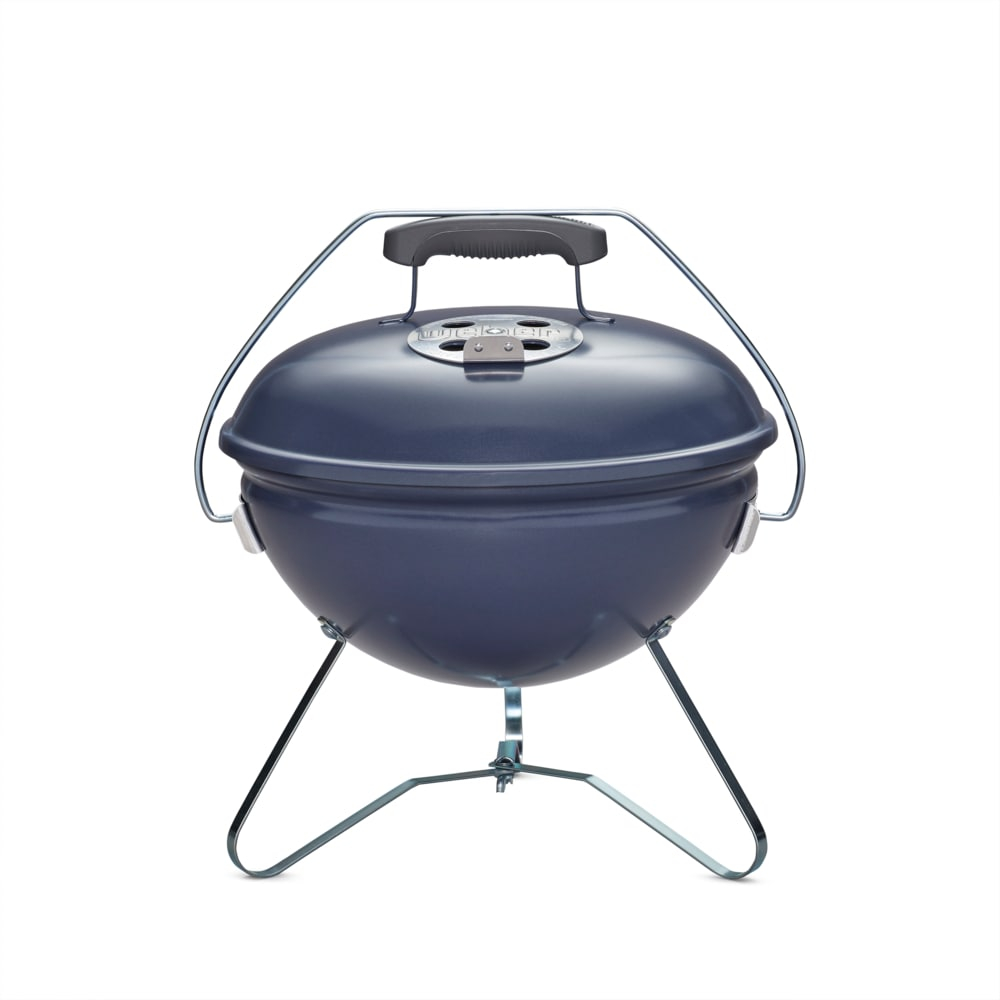 Slate Blue 14-Inch Portable Charcoal Kettle Grill