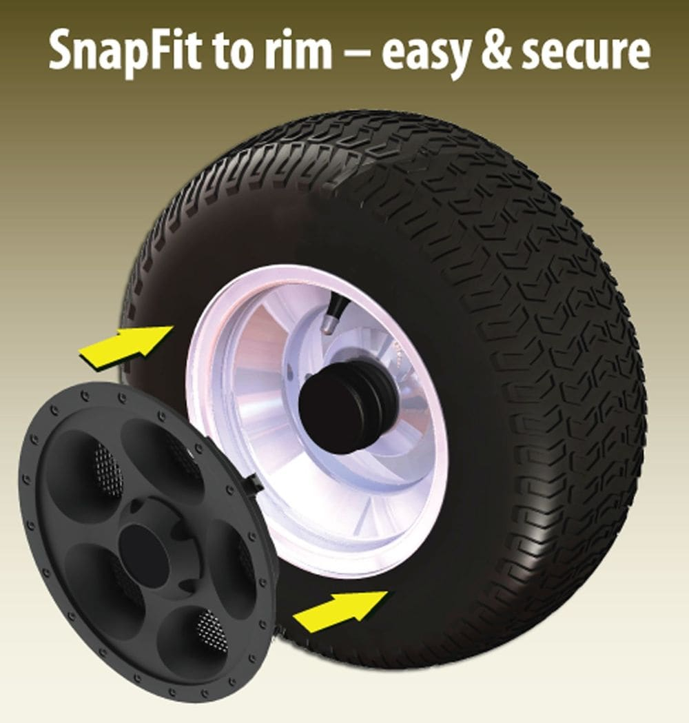 Good Vibrations - Wheelies - 6" Tractor Wheel Cover Set - Black