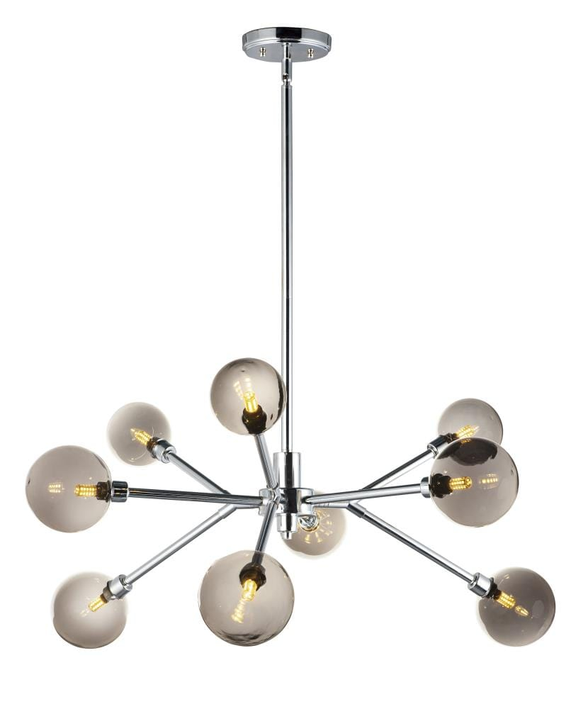 ET2 Lighting - LED Pendant - Asteroid-36W 9 LED Chandelier-31 Inches wide by 15