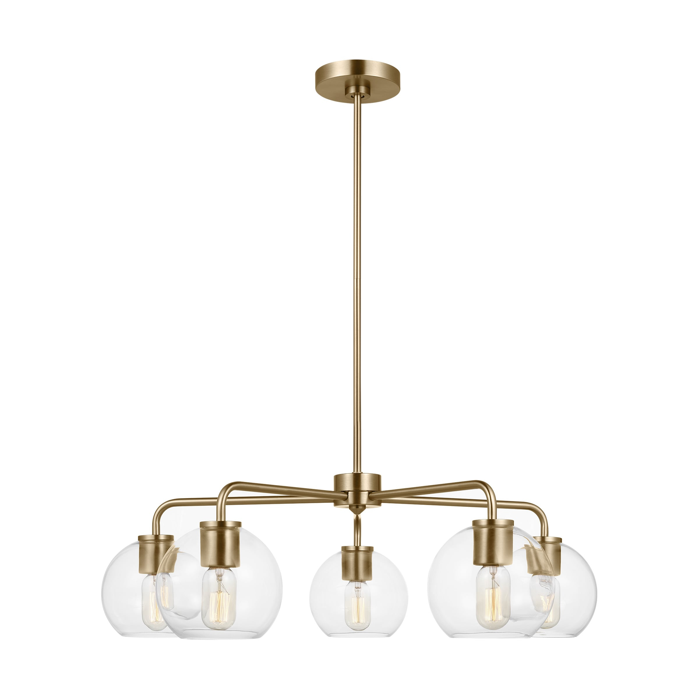 Rooks 5 Light Metal Dimmable Sputnik Chandelier