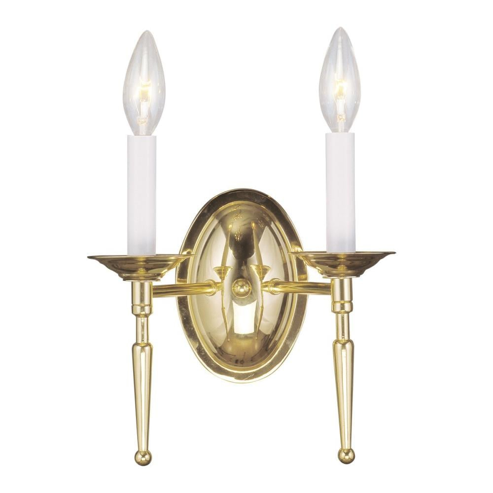Livex Lighting Williamsburgh 2 - Light Wall Light in  Polished Brass