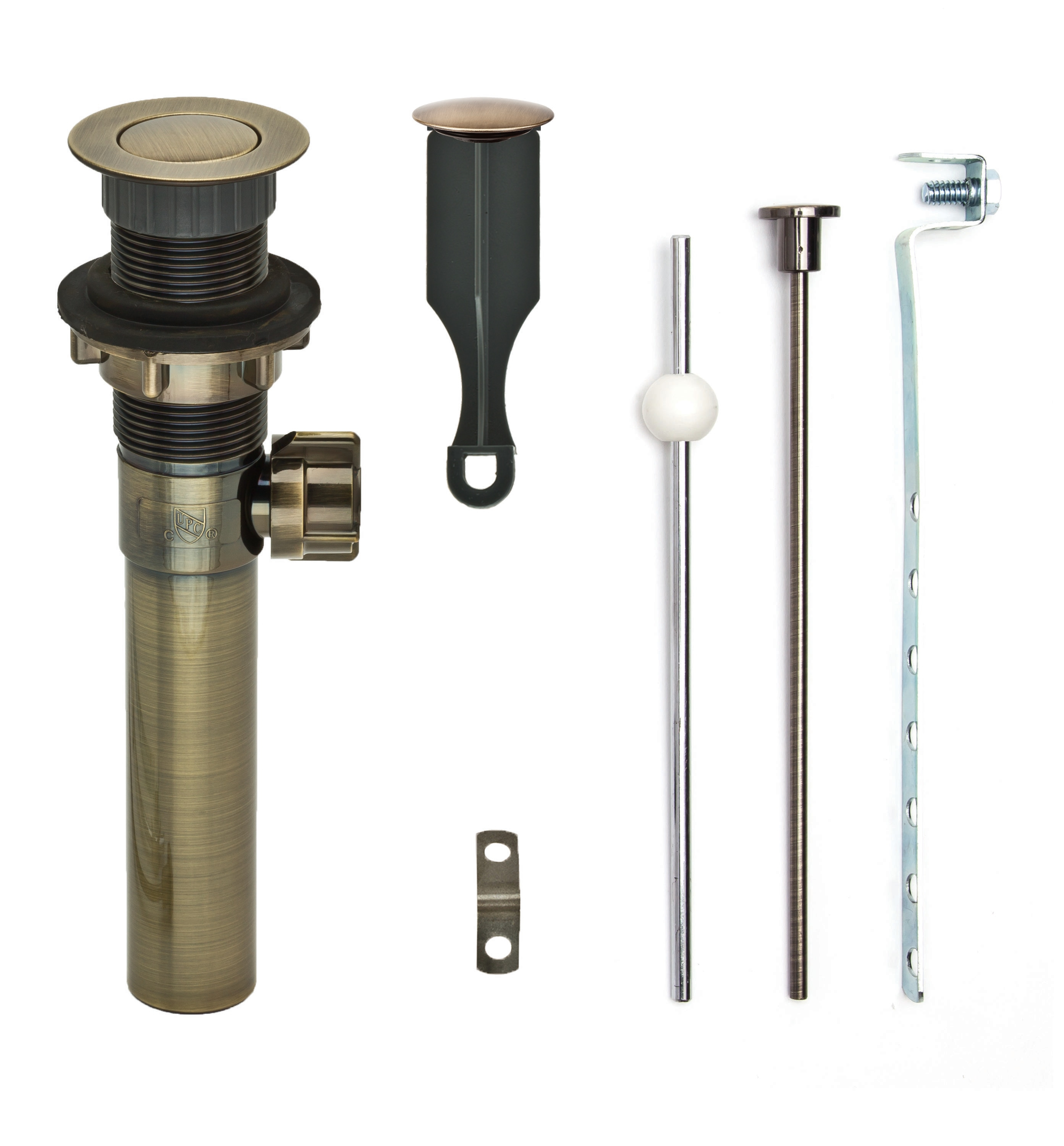 PF WaterWorks Brass Bathroom Sink pop up drain