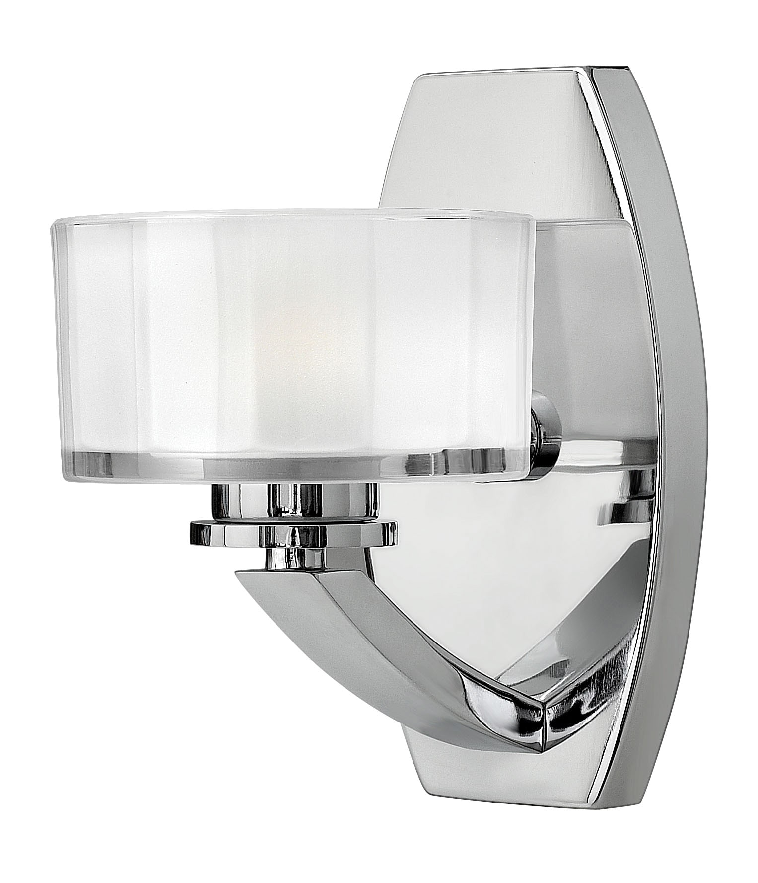 Chrome 1-Light Dimmable Outdoor Wall Sconce with Clear Glass
