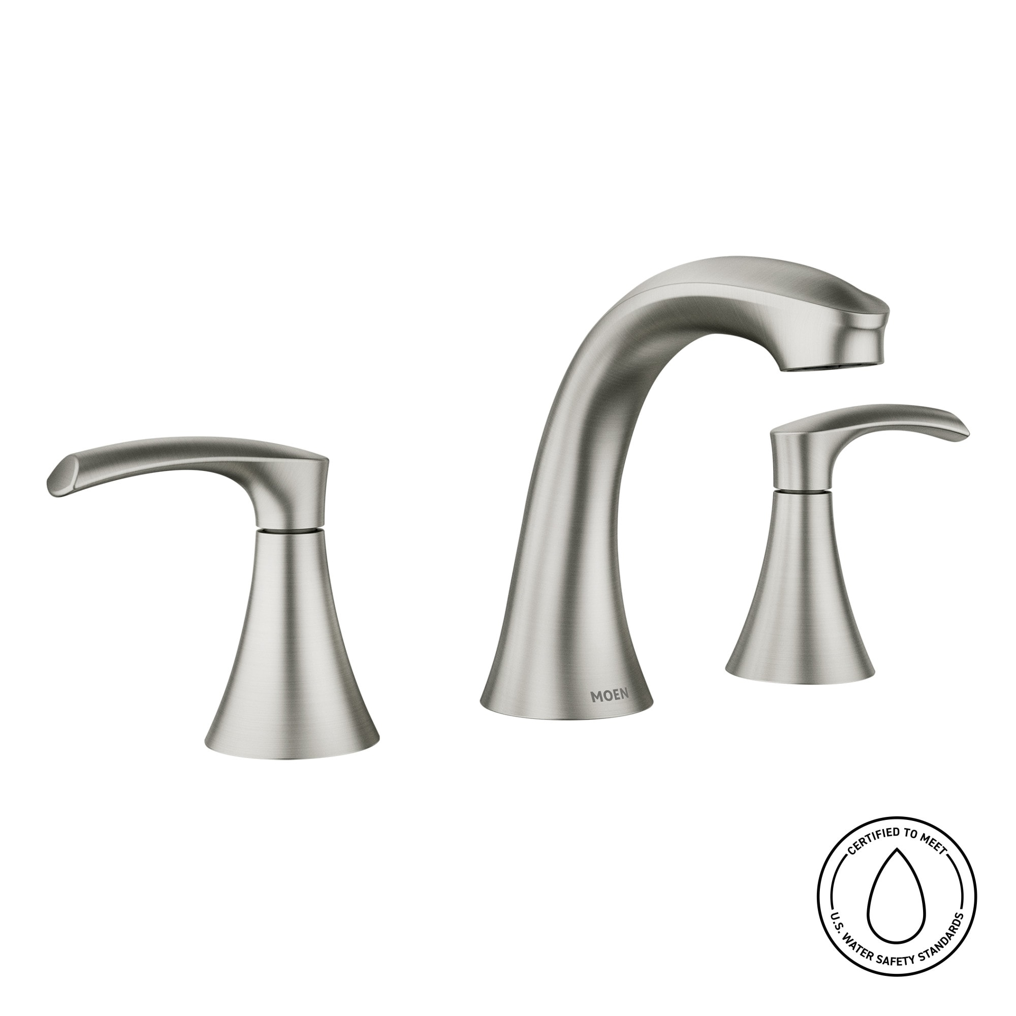 Graeden Transitional Brushed Nickel 2-Handle High-Arc Bathroom Faucet