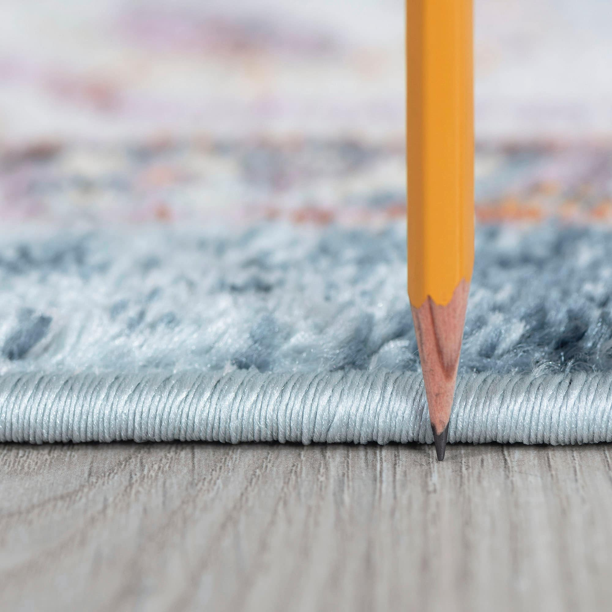 Wakefield Denim Rectangular 5' x 7' Synthetic Area Rug