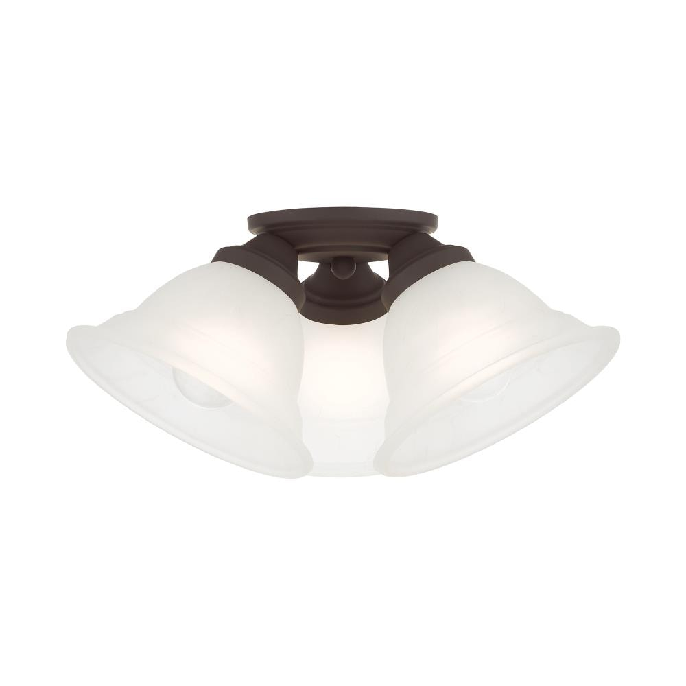 Livex Lighting Wynnewood 3 - Light Flush Mount in  Bronze