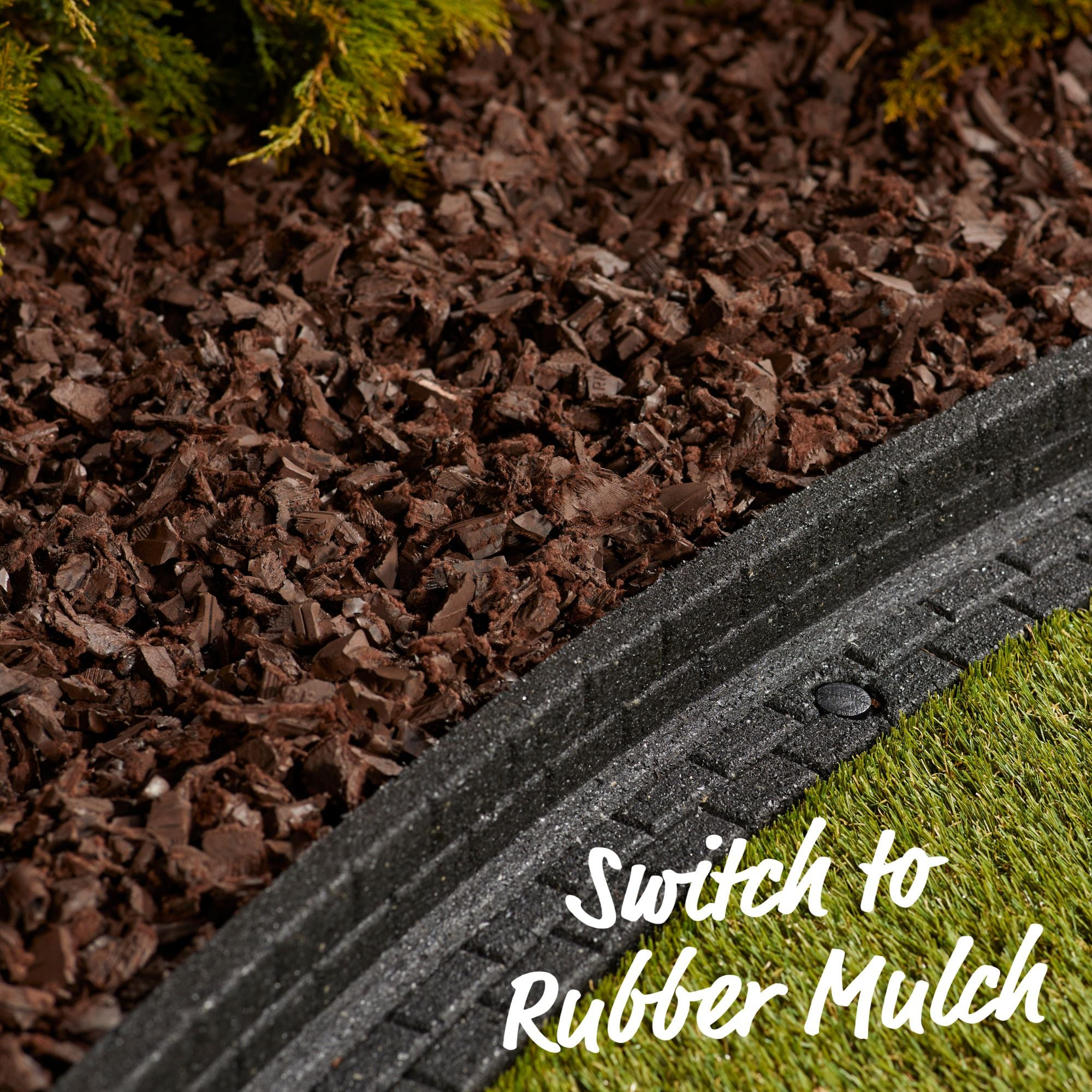 GroundSmart Brown Rubber Mulch, 75 Cu Ft Super Sack