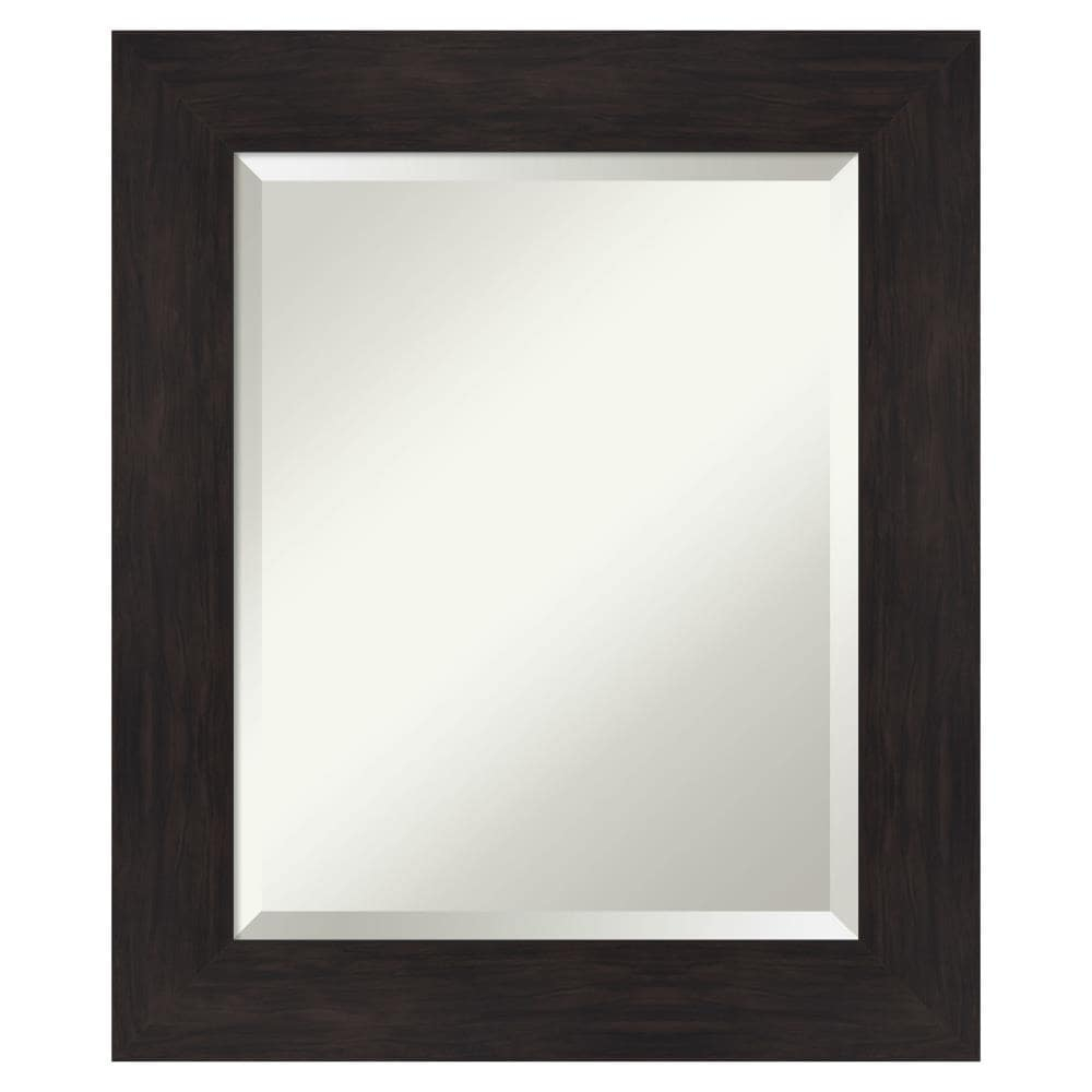 Amanti Art Furniture 21.38-Inches x 25.38-Inches Framed Rectangle Bathroom Vanity Mirror ( Espresso Brown )