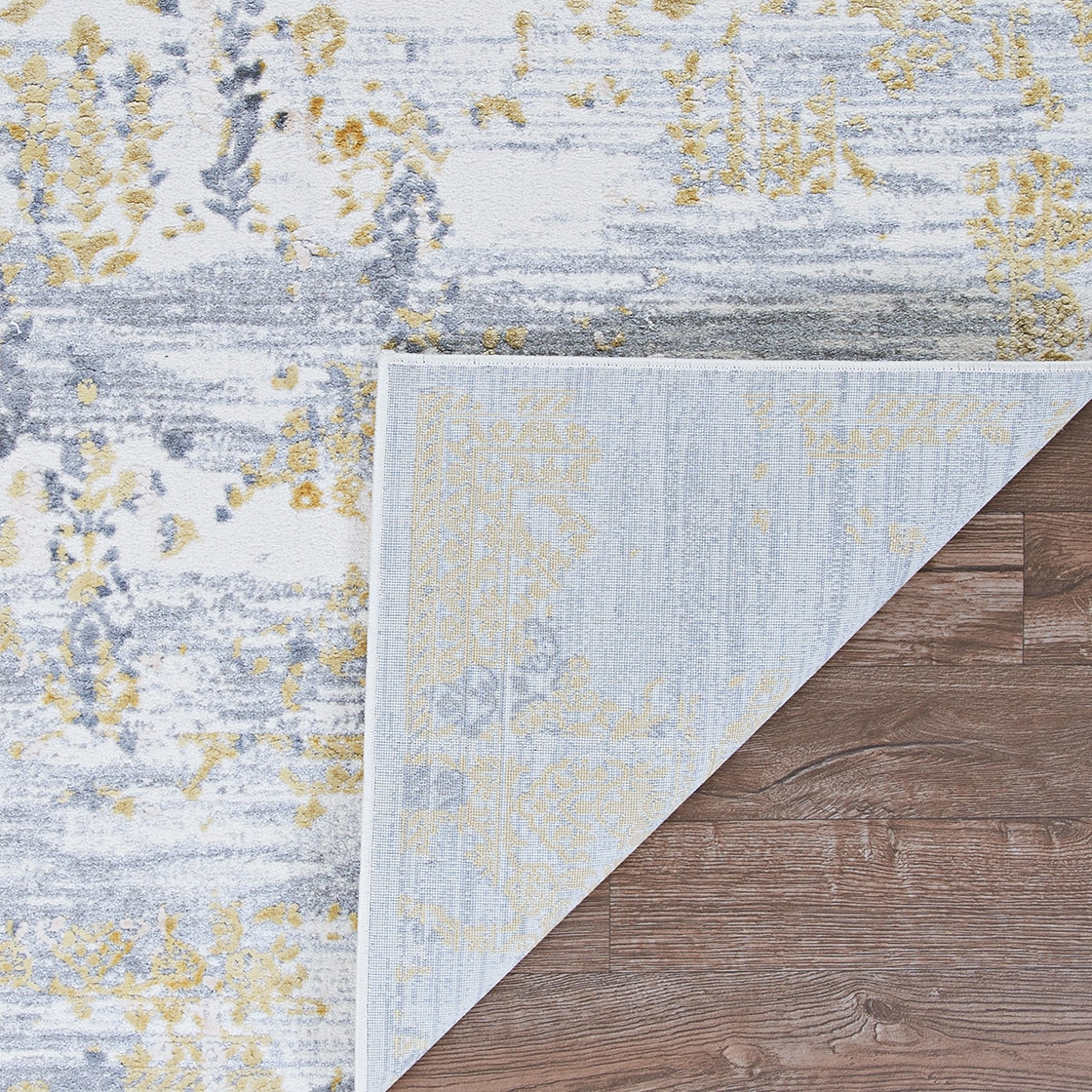 Calinda Samovar Gold-Silver-Ivory Area Rug - Multiple Sizes
