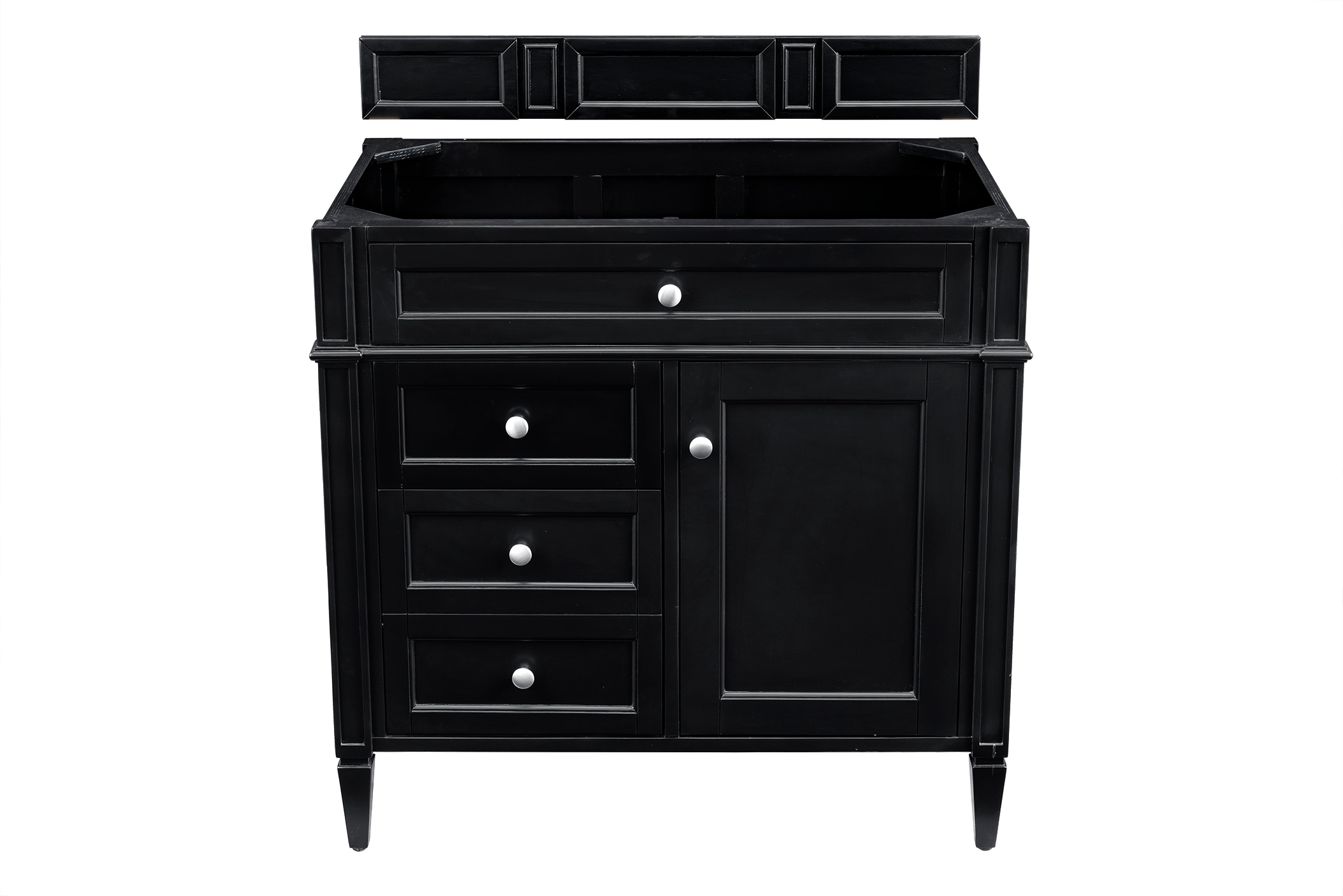 Black Onyx 36" Traditional Single Vanity with Plywood Cabinet