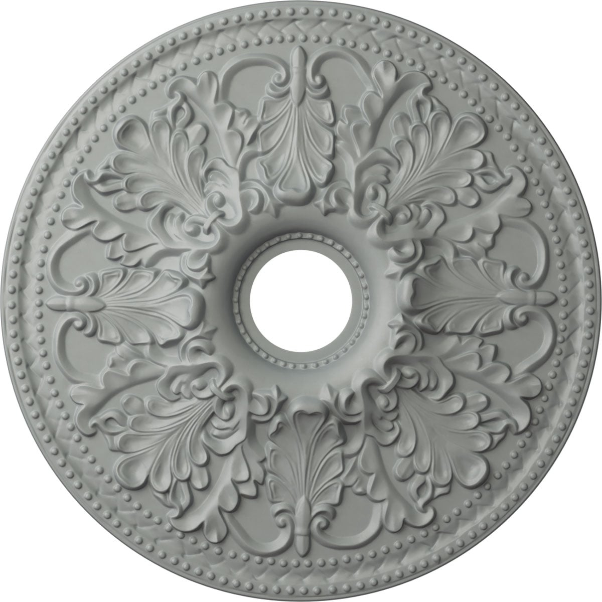 Ekena Millwork 23 7/8"OD x 4"ID x 2 1/8"P Ashley Ceiling Medallion (Fits Canopies up to 4 3/4")