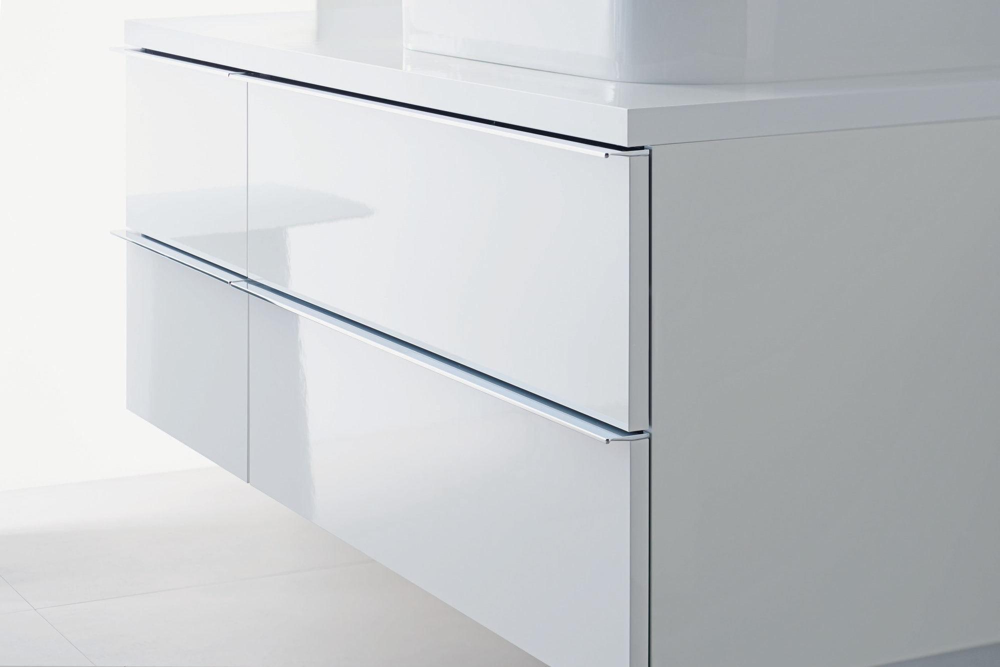 Duravit 231860-3Hole Happy D.2 24" Ceramic Vanity Top - White