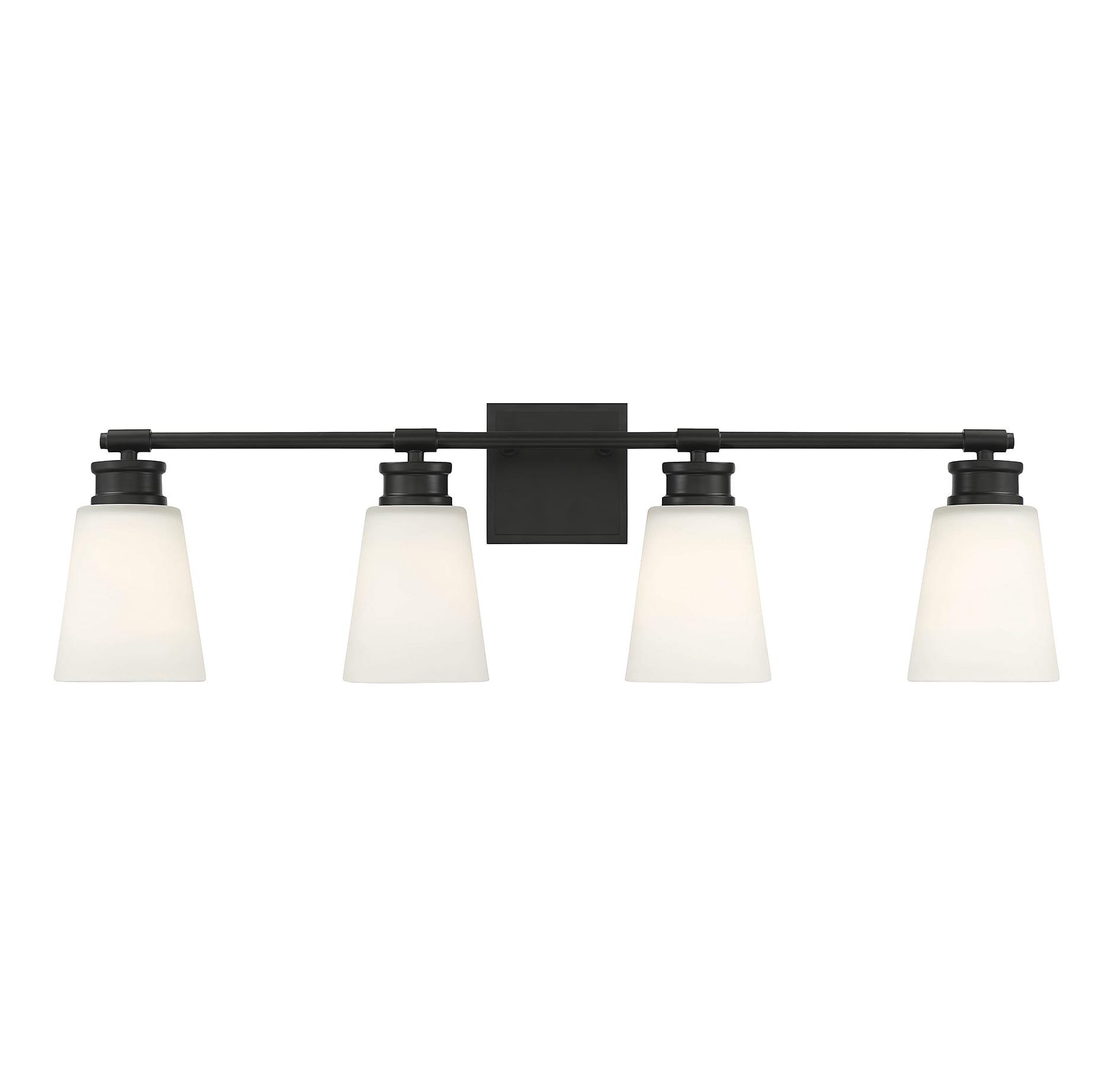 Trade Winds Billie 4-Light Bathroom Vanity Light in Matte Black