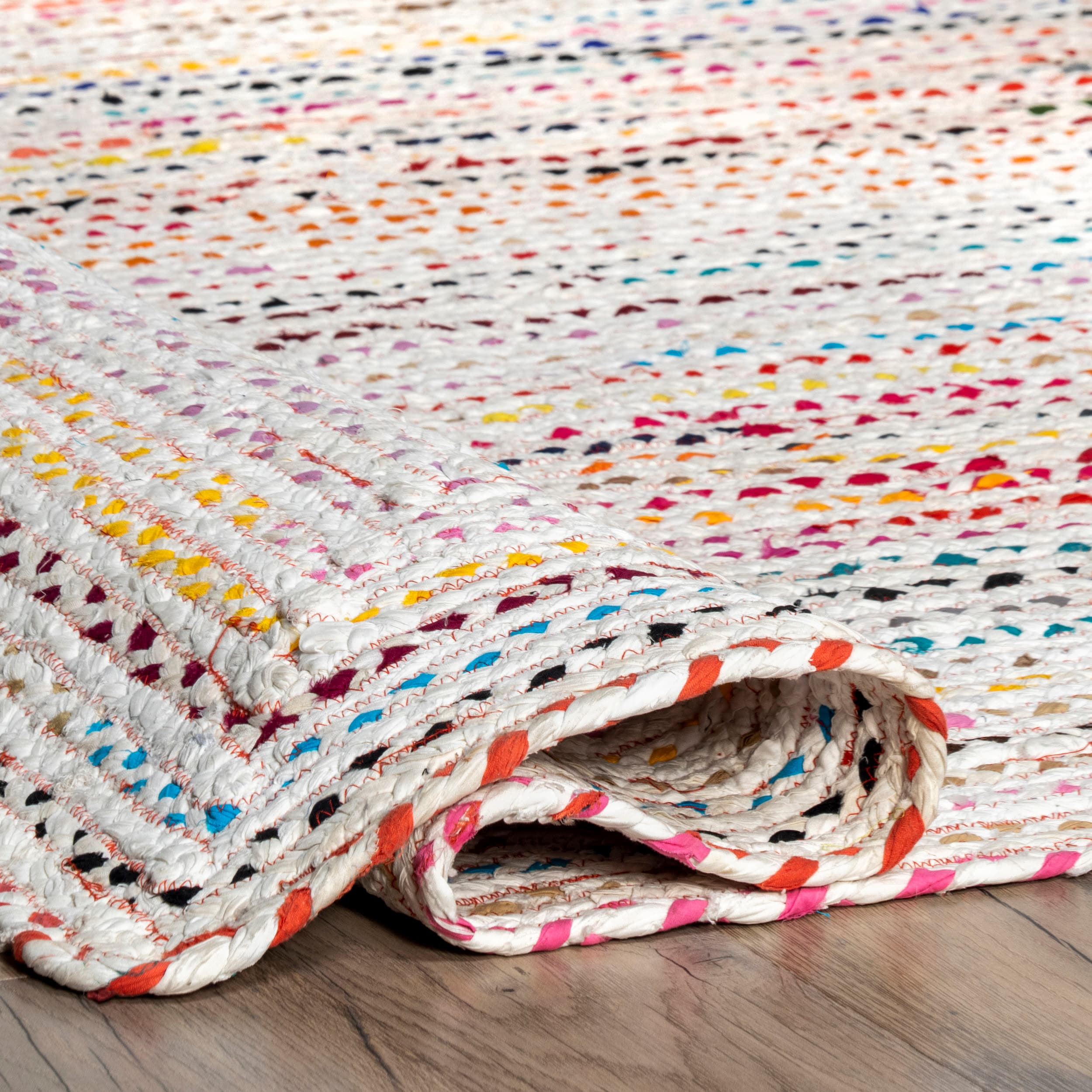 nuLOOM Tammara Hand Braided Area Rug, 3' x 5', Ivory