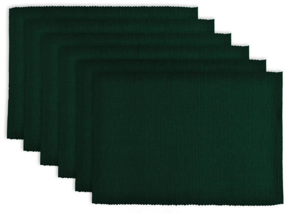 PLACEMAT DARK GREEN Set of 6