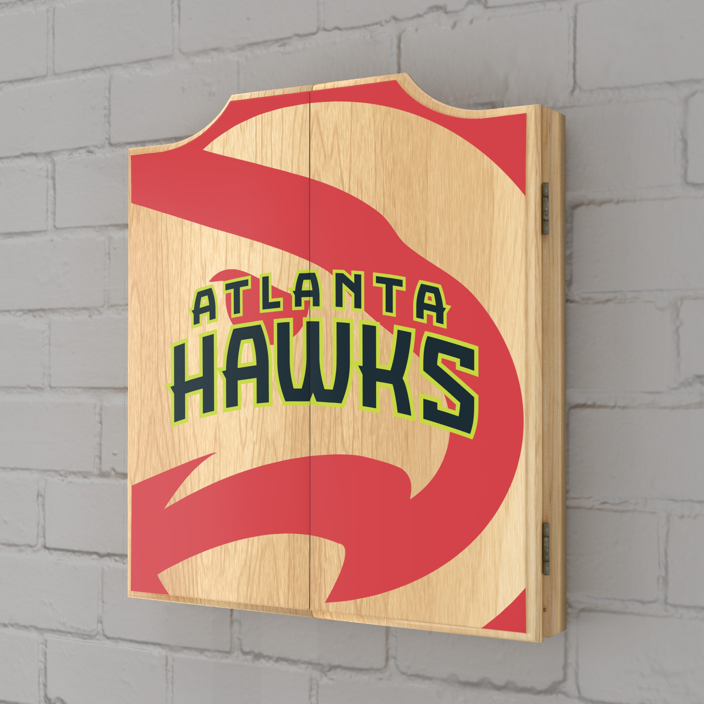Trademark Global NBA Trademark Global Bristle Dartboard And Cabinet Set (Darts Included)