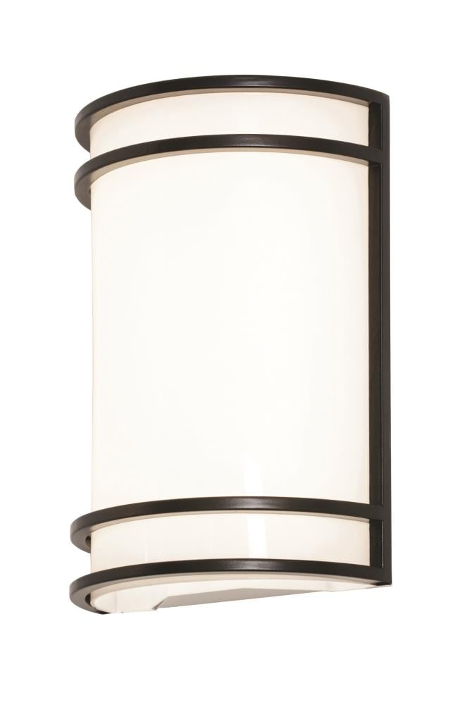 AFX Ventura 1-light ADA Oil-Rubbed Bronze LED Wall Sconce, White Acrylic Shade