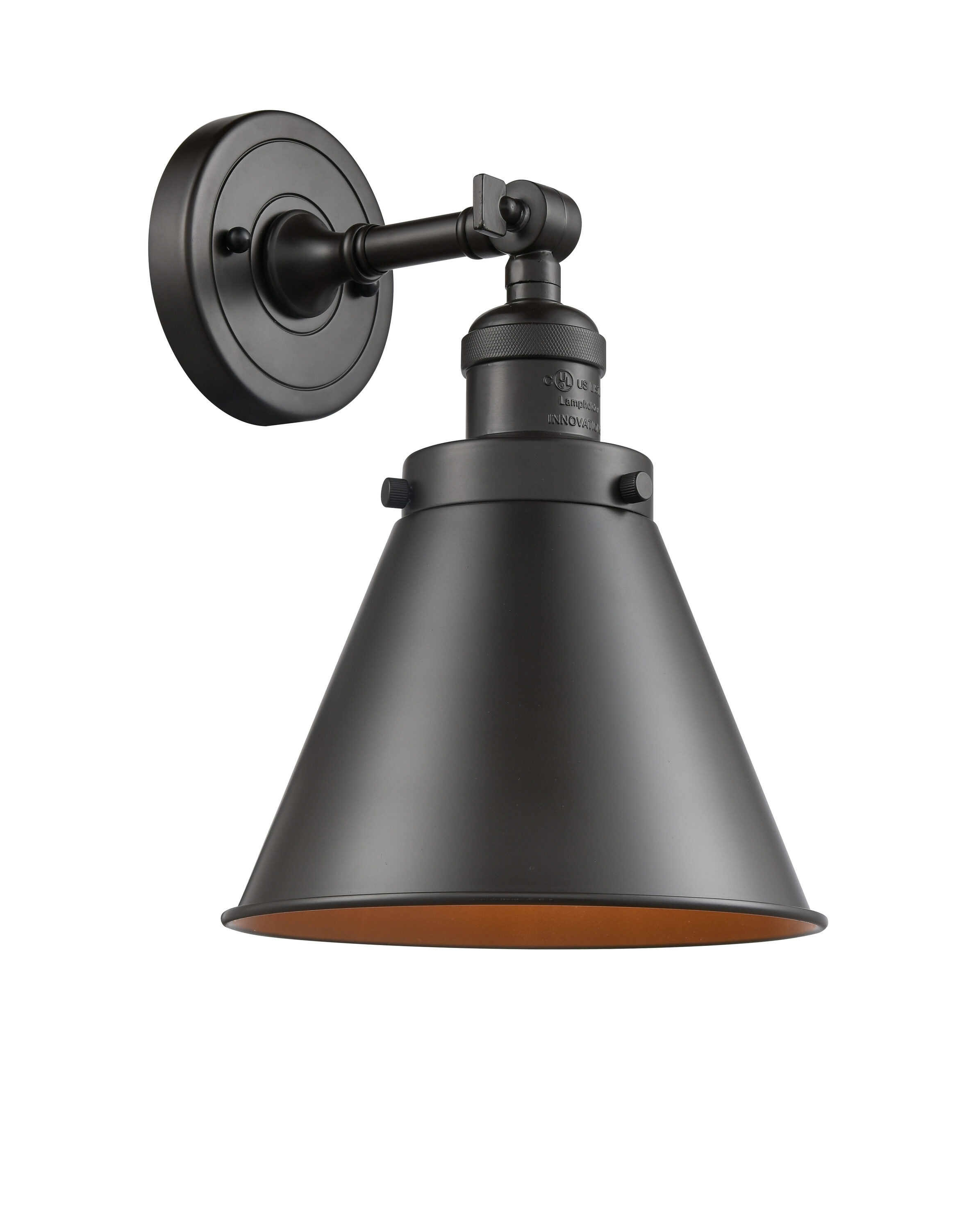 Bronze 13" Dimmable Direct Wired Electric Sconce