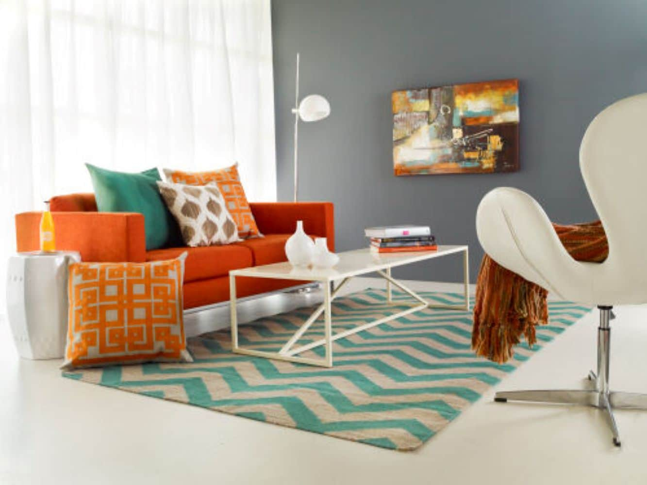 Teal Polyester Square Decorative Pillow with Down Fill