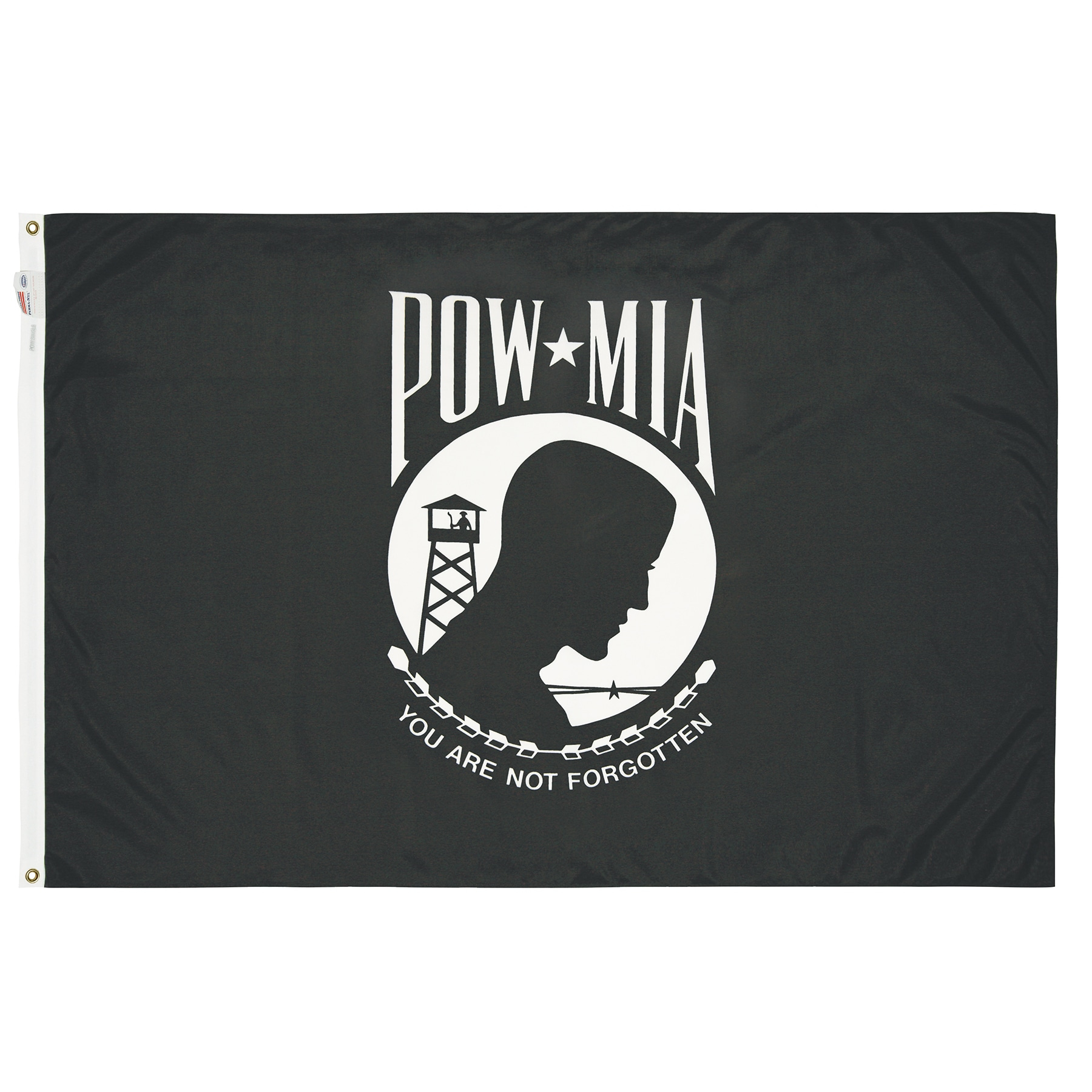 Pow Mia Flag 3x5 ft Double Sided, Heavy Duty 3 Ply Durable Polyester, You are Not Forgotten Prisoner of War Flag with Brass Grommets