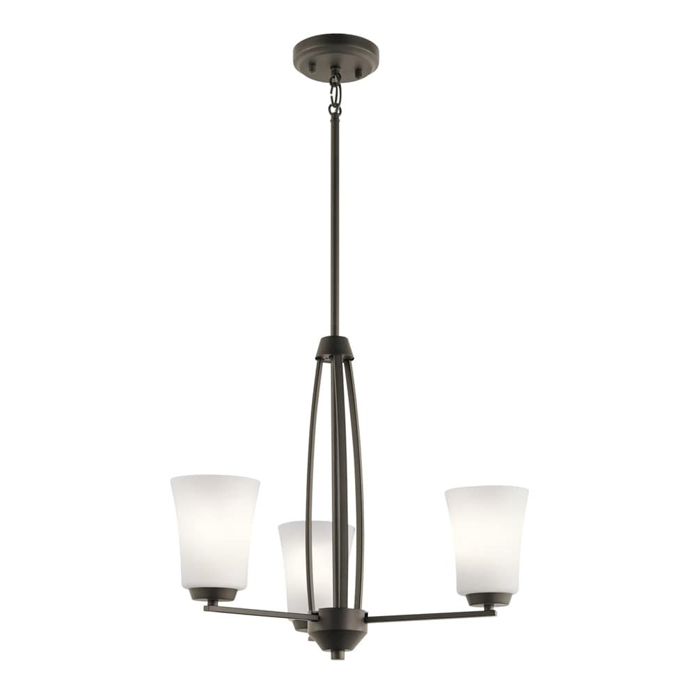44050OZ-Kichler Lighting-Tao - 3 light Small Chandelier - 18.75 inches tall by 21.75 inches wide-Olde Bronze Finish    -Traditional Installation
