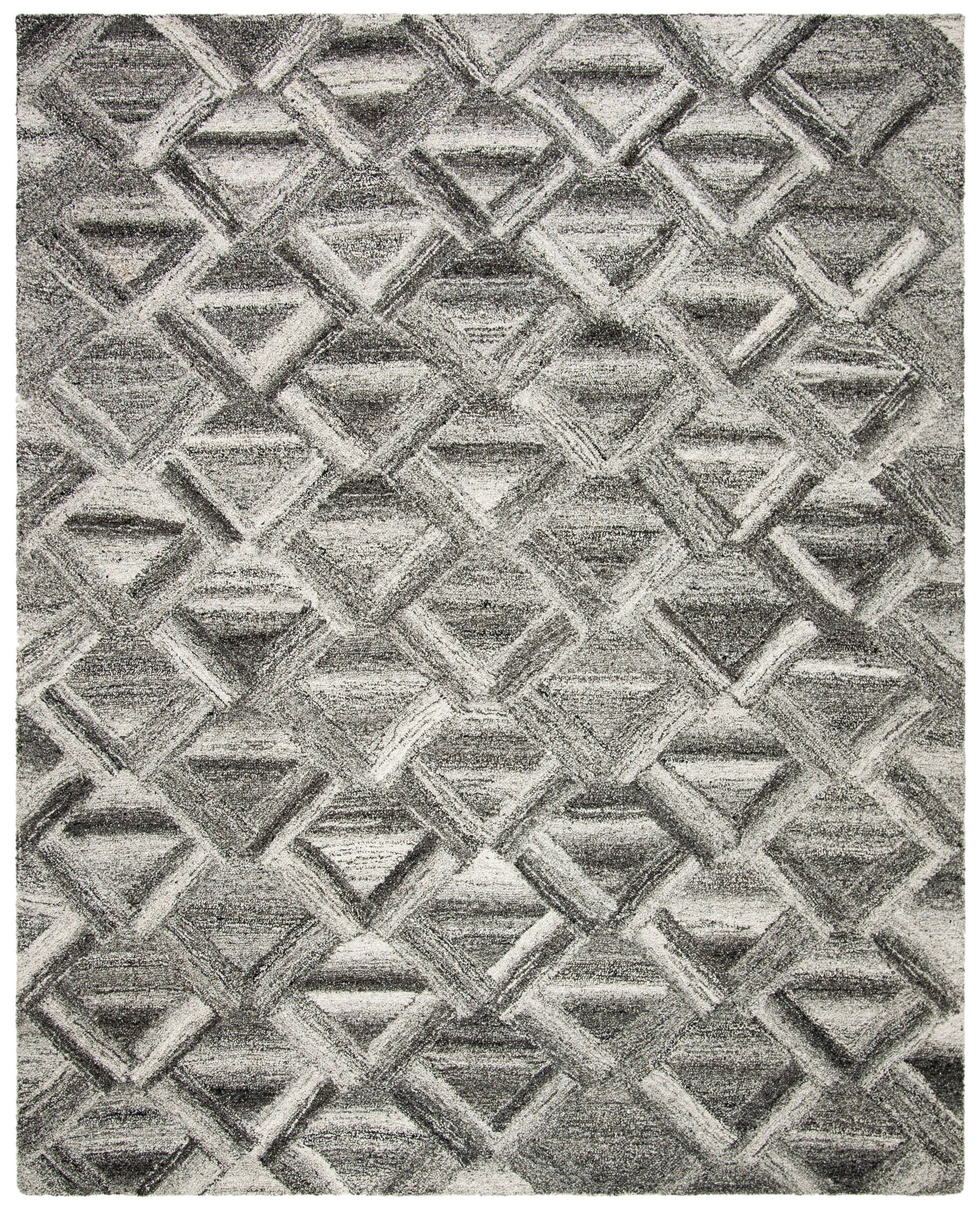 SAFAVIEH Abstract Phillis Geometric Area Rug, Grey/Black, 8' x 10'