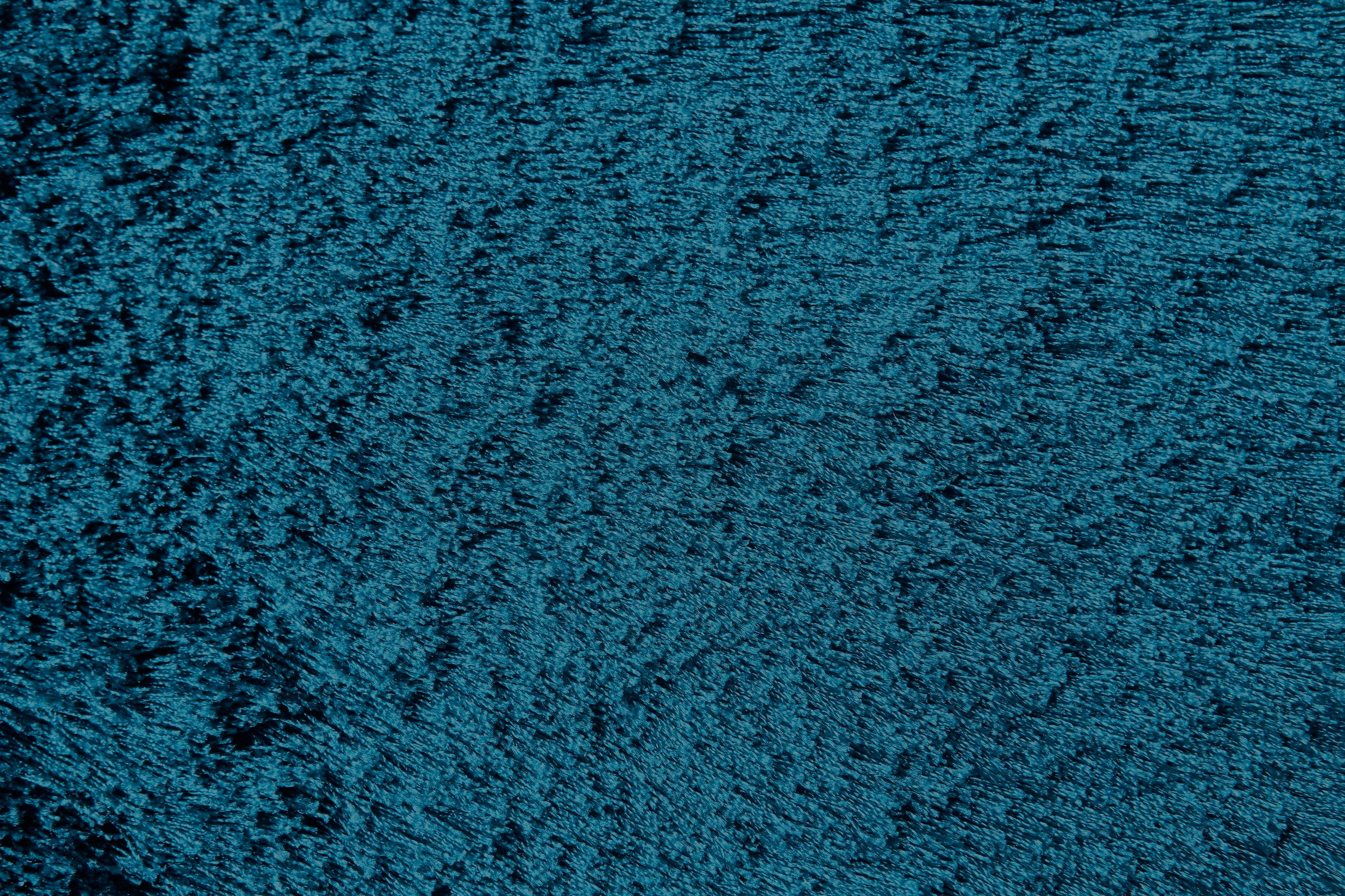 Freya Teal Shag 2'x3' Hand-Tufted Wool and Viscose Rug