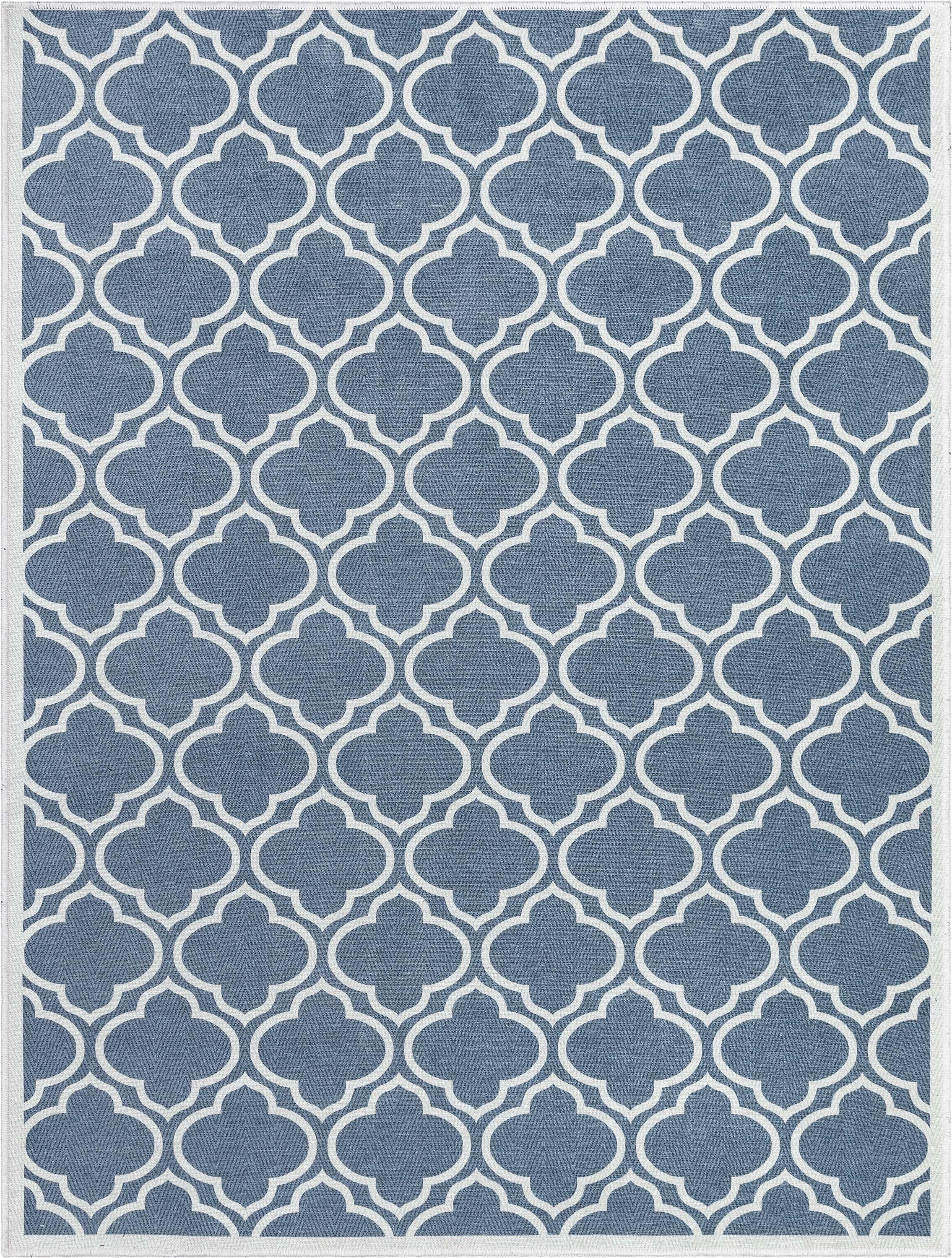 Well Woven Apollo Lattice Modern Moroccan Charcoal Grey 7'7" x 9'10" Machine Washable Area Rug