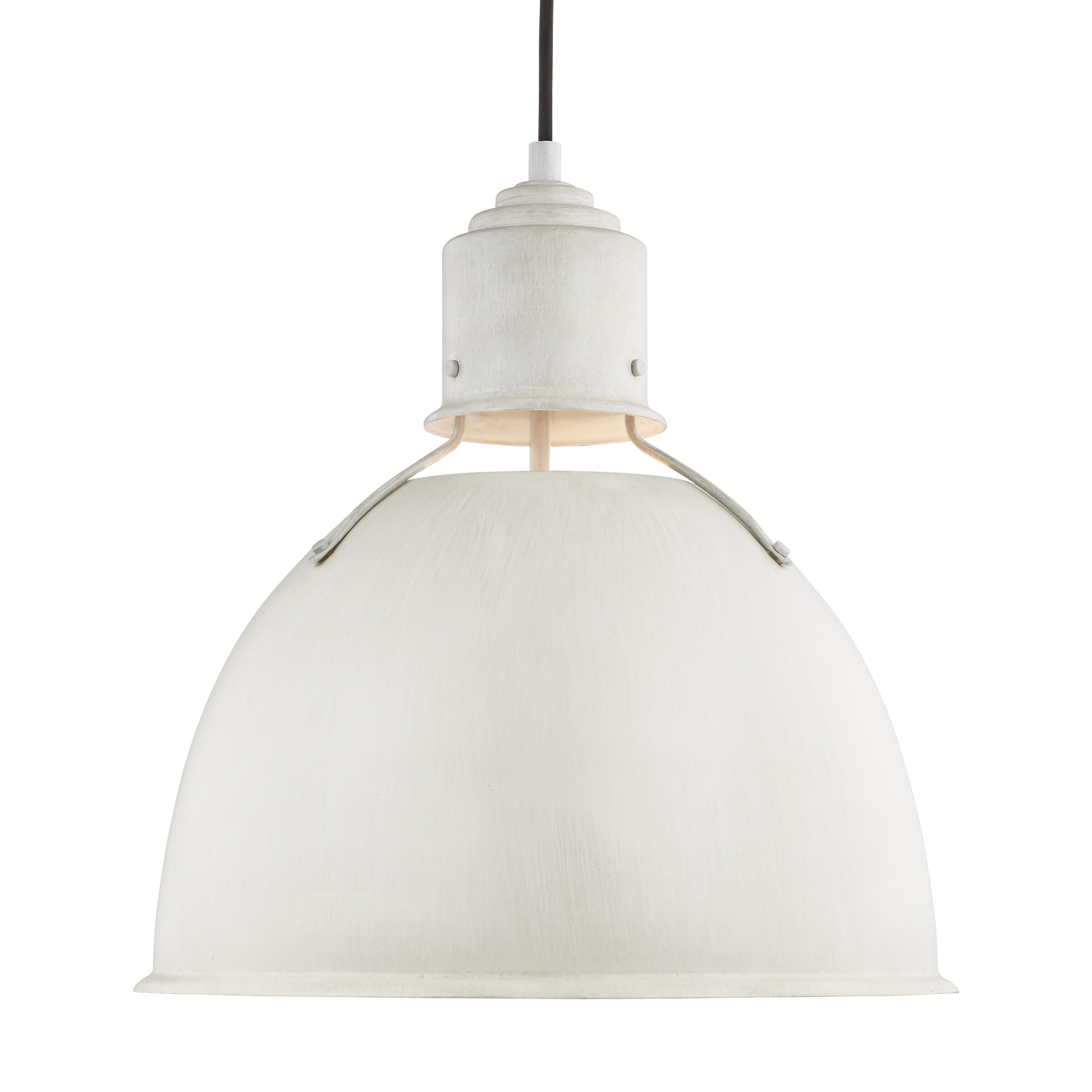Antique White Aluminum Indoor/Outdoor Pendant Light