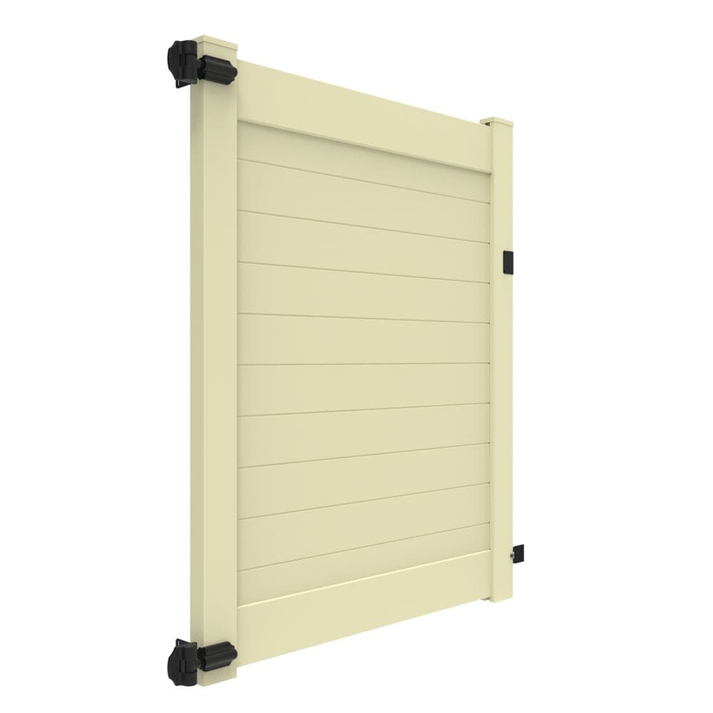Barrette Outdoor Living Horizontal Fence Gray Vinyl Privacy Gate