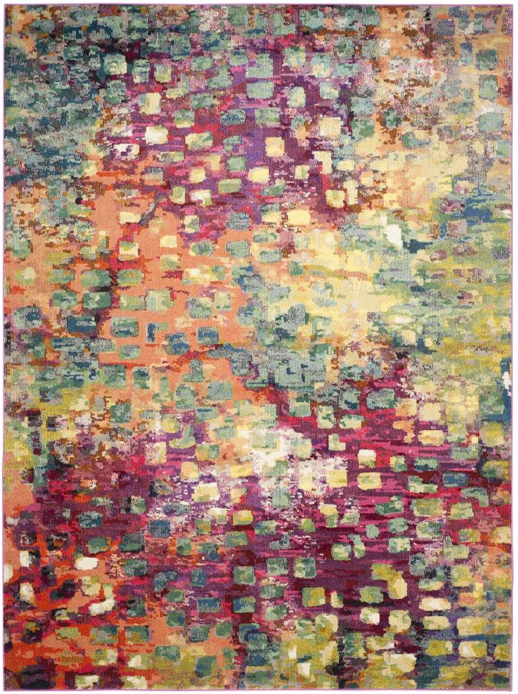 SAFAVIEH Monaco Driskoll Abstract Area Rug, Pink/Multi, 12' x 18'